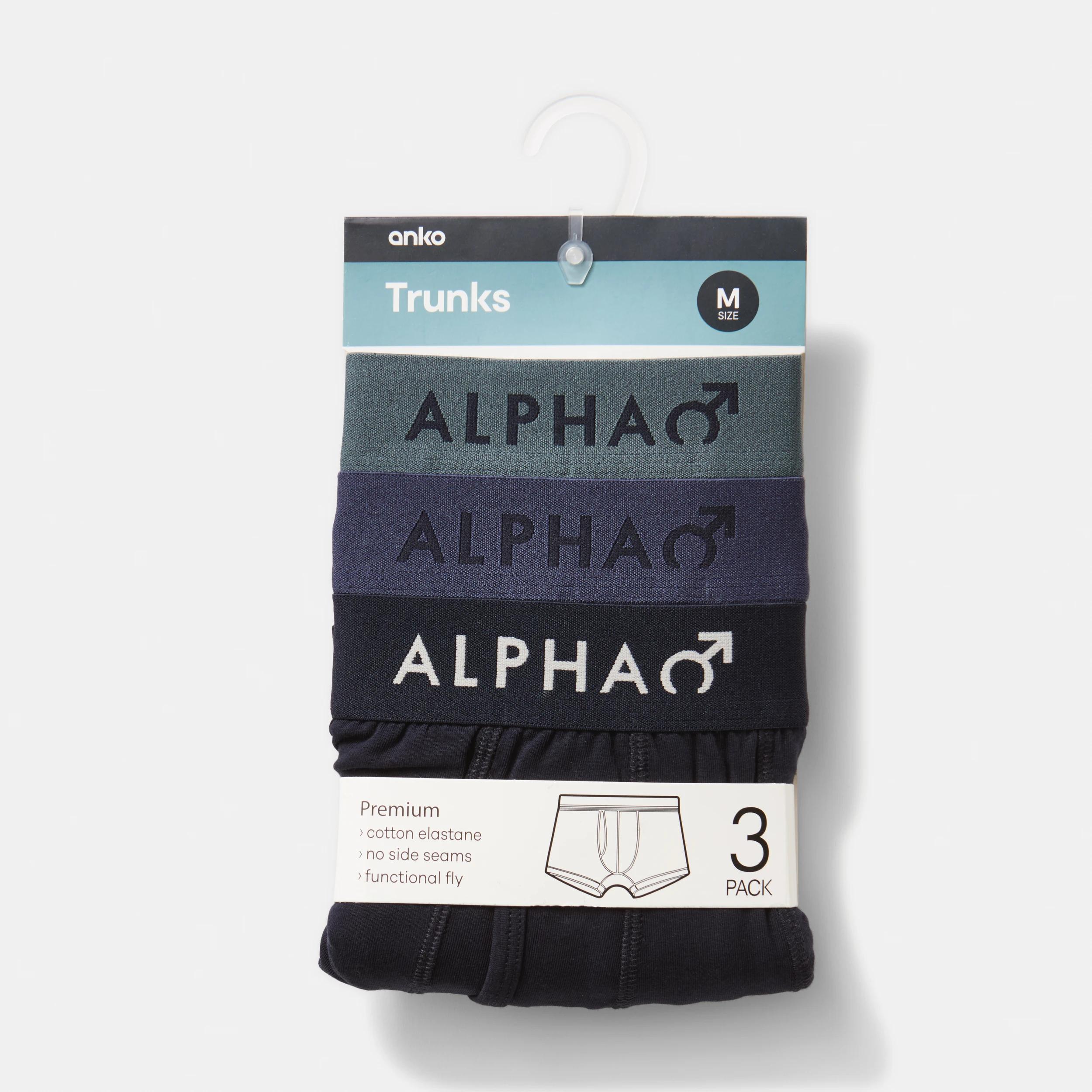 8 3 Pack Colour Elastic Trunks NAVY, SEA GREEN, 8 of 8