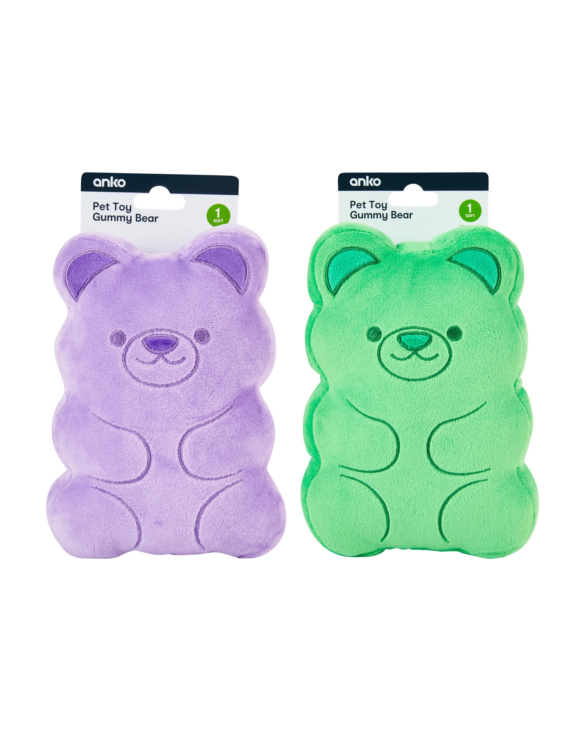 4 Gummy Bear Pet Toy - Assorted, 4 of 4