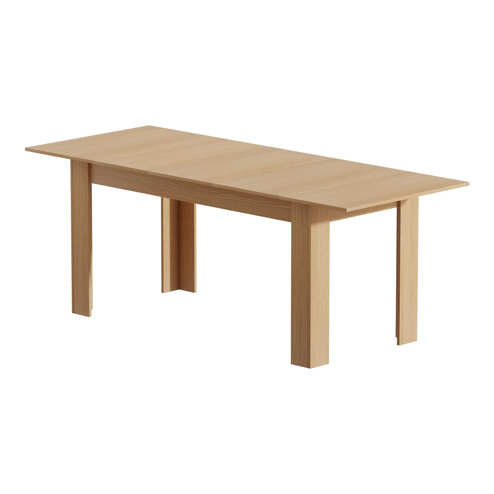 6 Oikiture 200cm Extendable Dining Table Kitchen Restaurant Cafe Table
 - Natural, 6 of 8