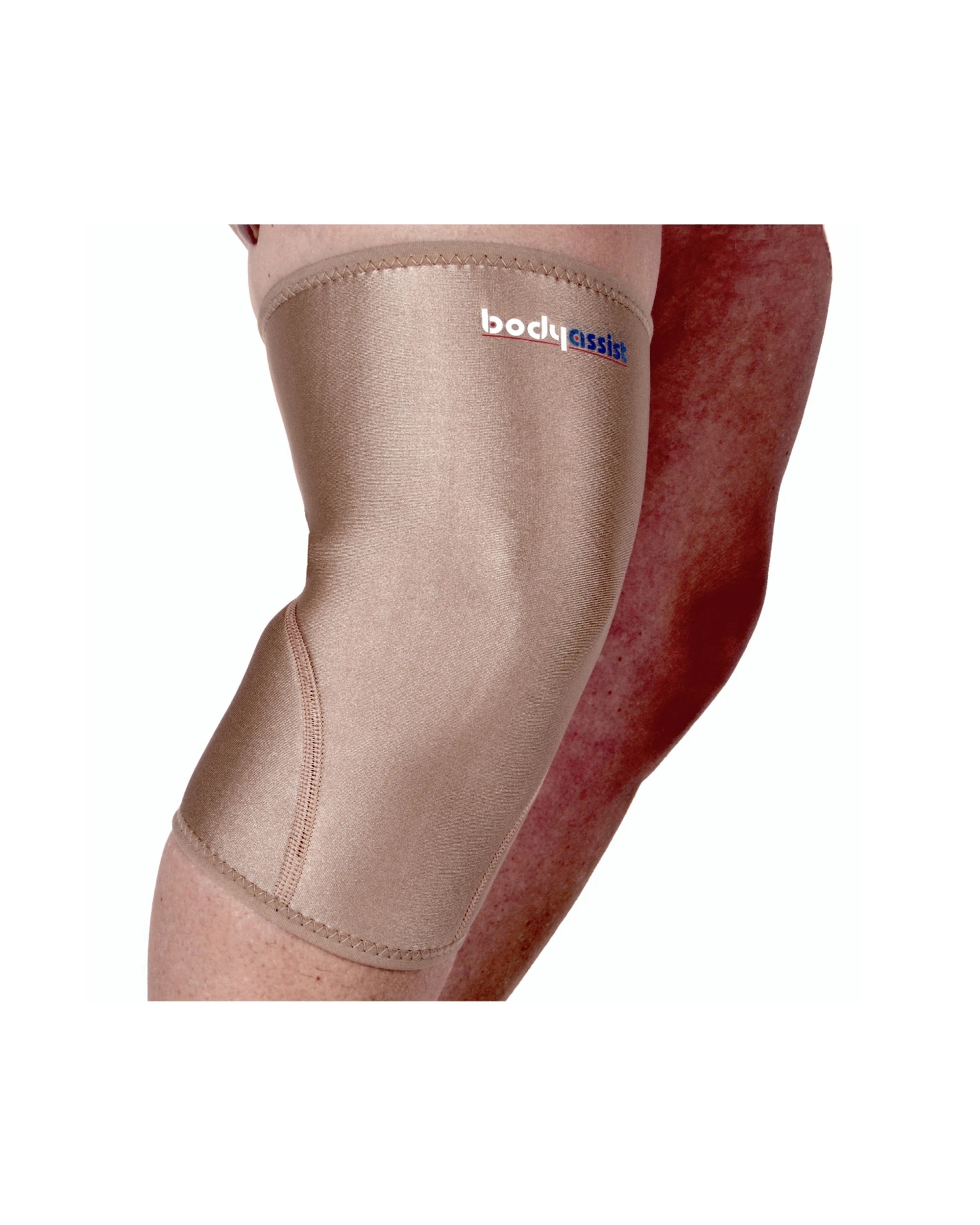 1 Bodyassist Thermal Slip On Closed Patella Knee Sleeve Neoprene Support X Large - Beige, 1 of 1