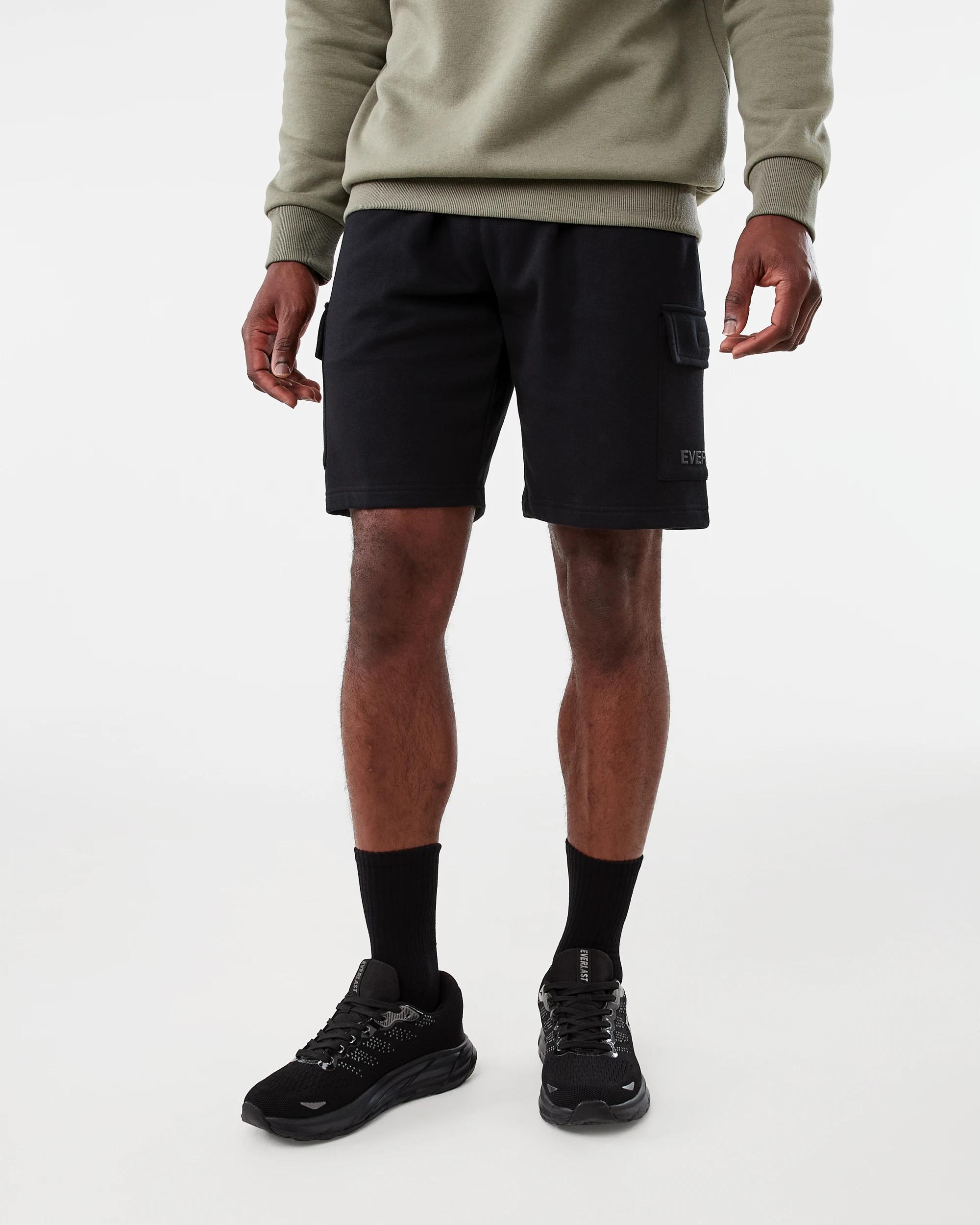 7 Everlast Mens Street Cargo Shorts Black, 7 of 8