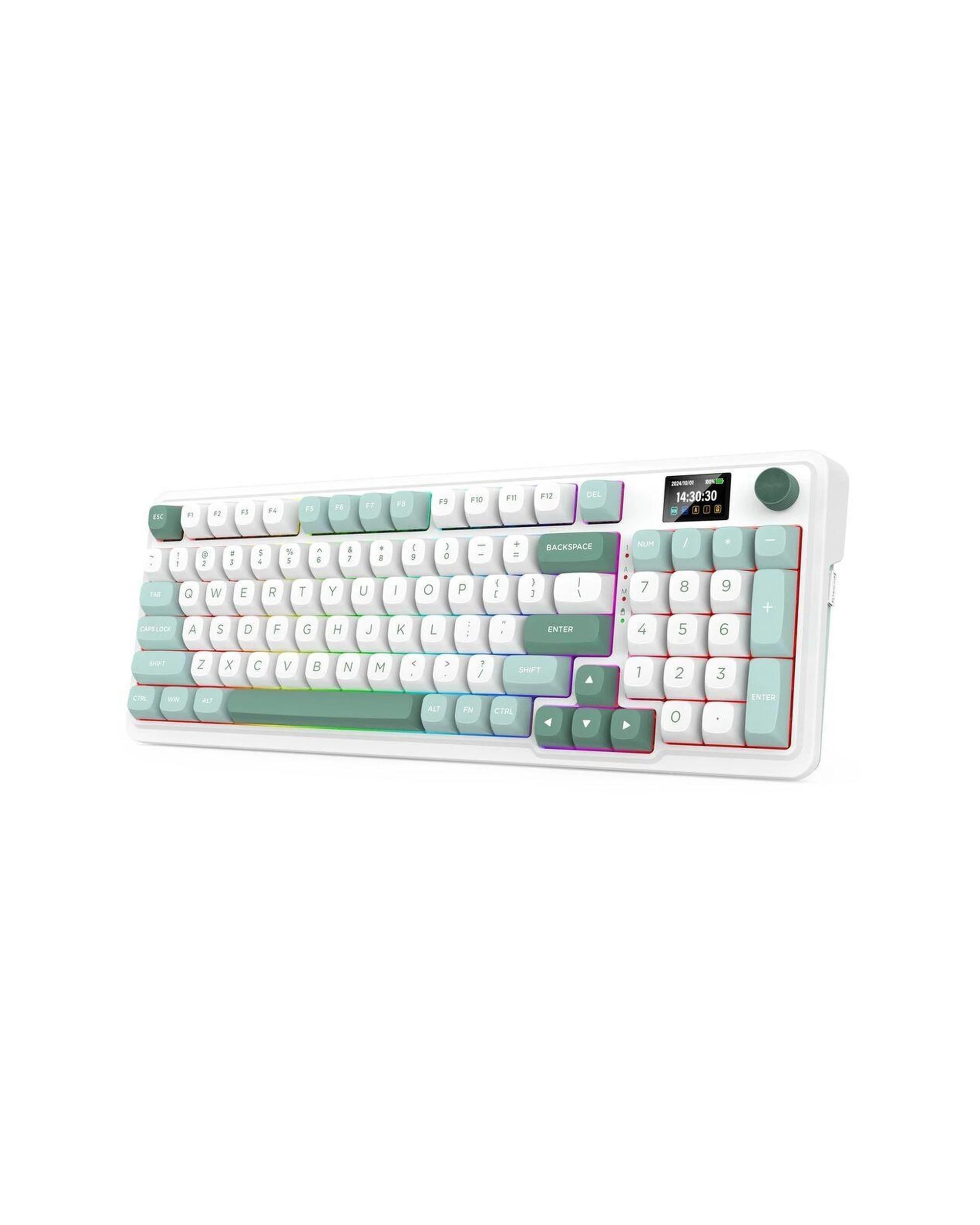 5 Redragon K719WGRGB Pro Galatin Pro Green Wireless Mechanical Keyboard, 5 of 8