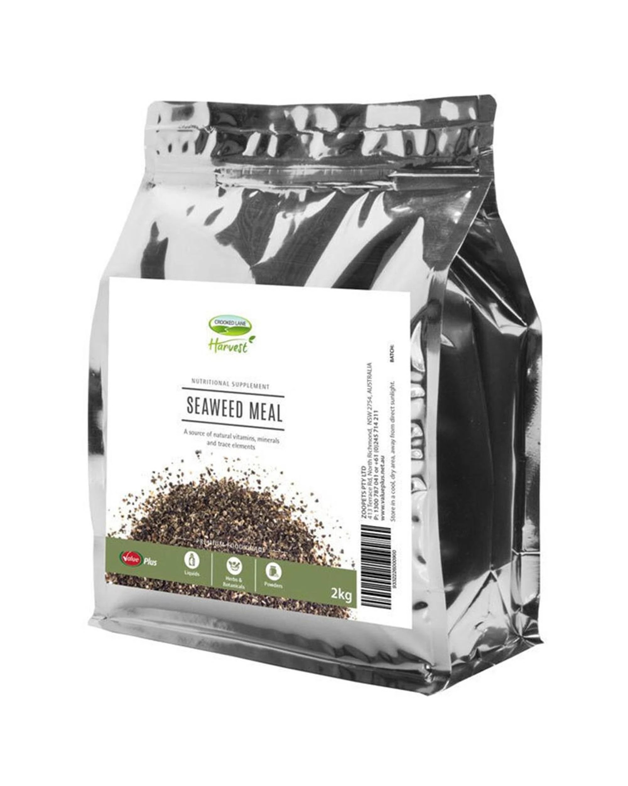 1 Crooked Lane Harvest Seaweed Meal Herbal Supplement Pets Soil 2kg, 1 of 1