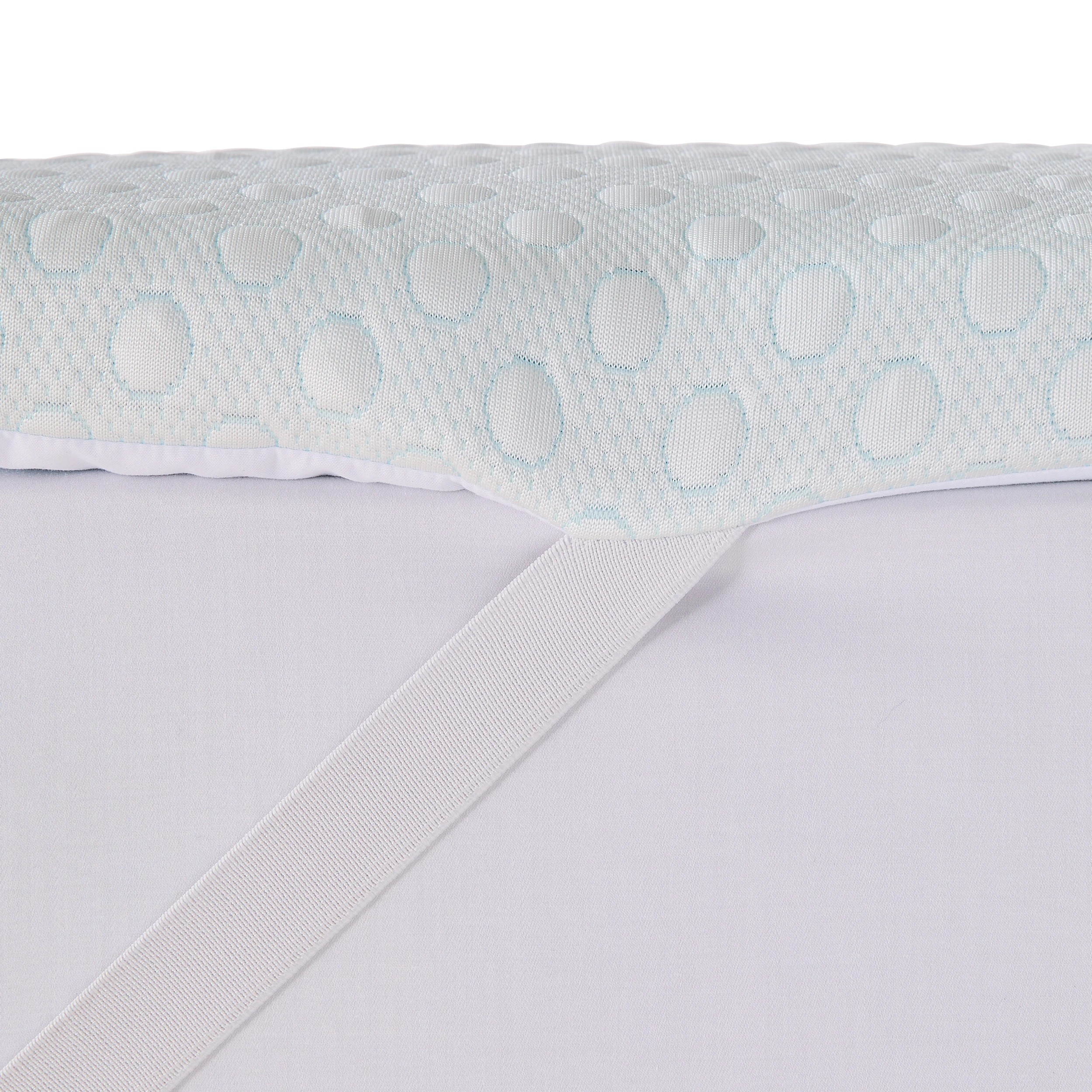 9 Cooling Memory Foam Mattress Topper - Queen Bed, White, 9 of 10