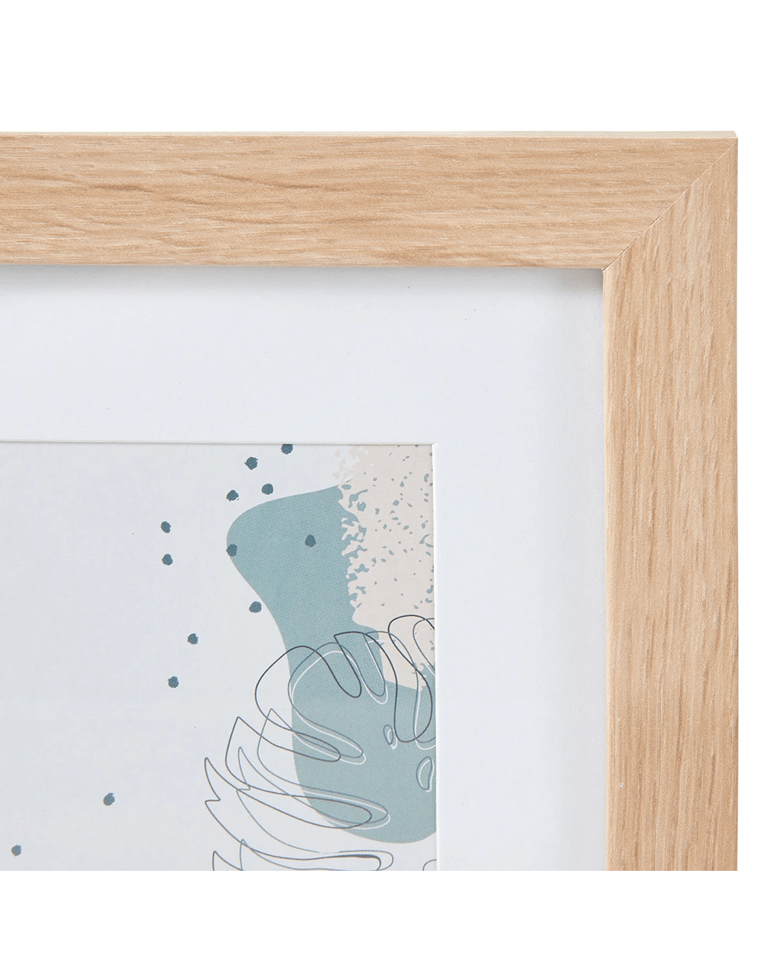 2 8 Piece Wall Photo Frame Set - Oak, 2 of 10