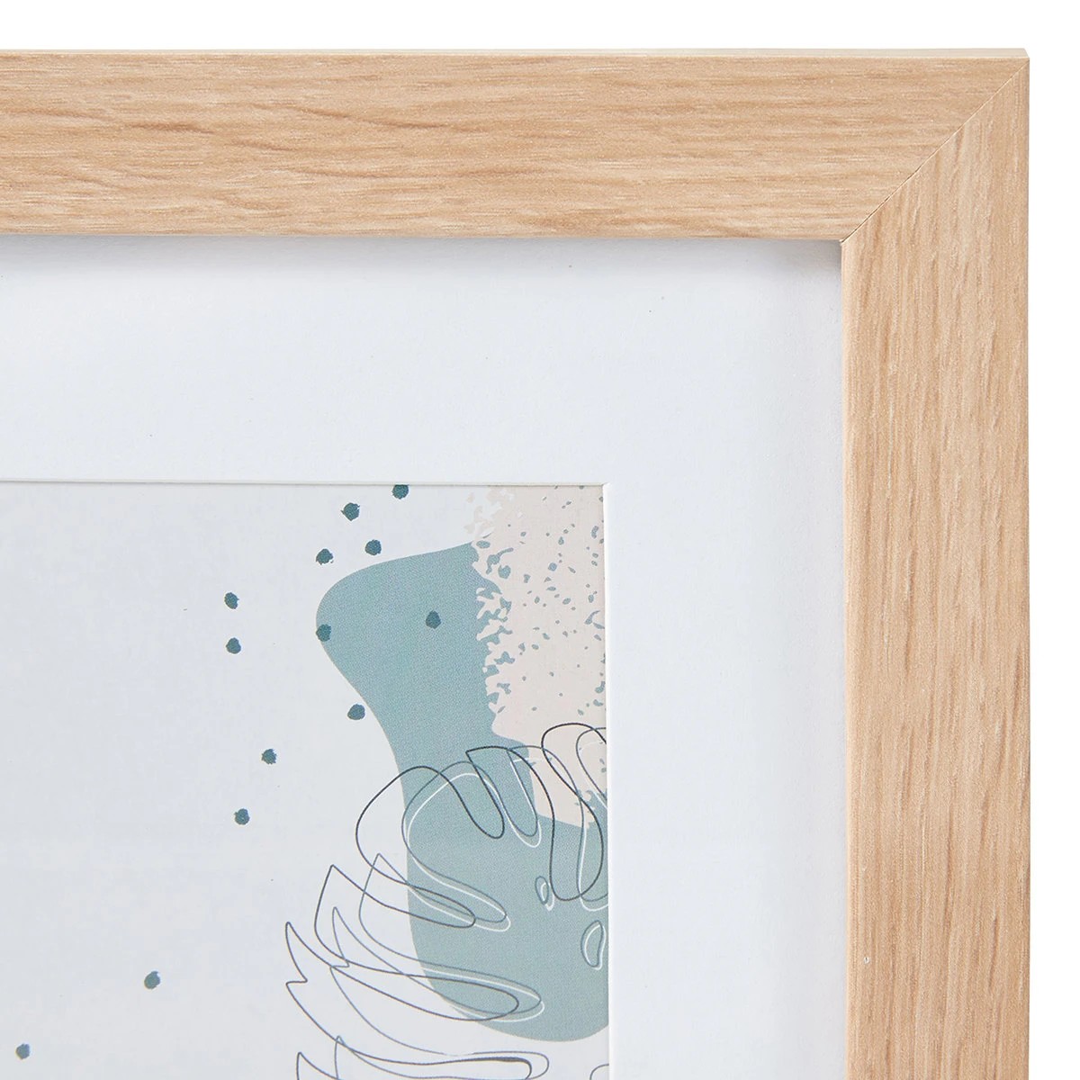 2 8 Piece Wall Photo Frame Set - Oak, 2 of 10