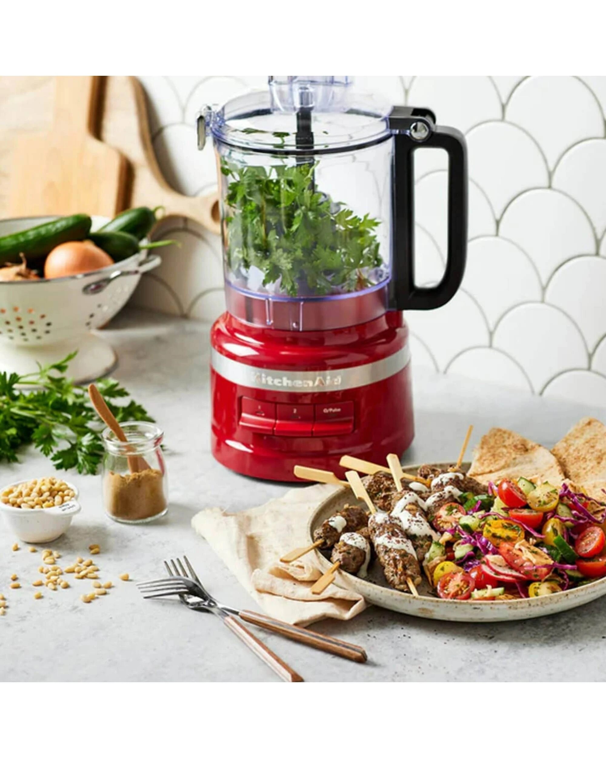 7 KitchenAid 9 Cup Food Processor Red, 7 of 7