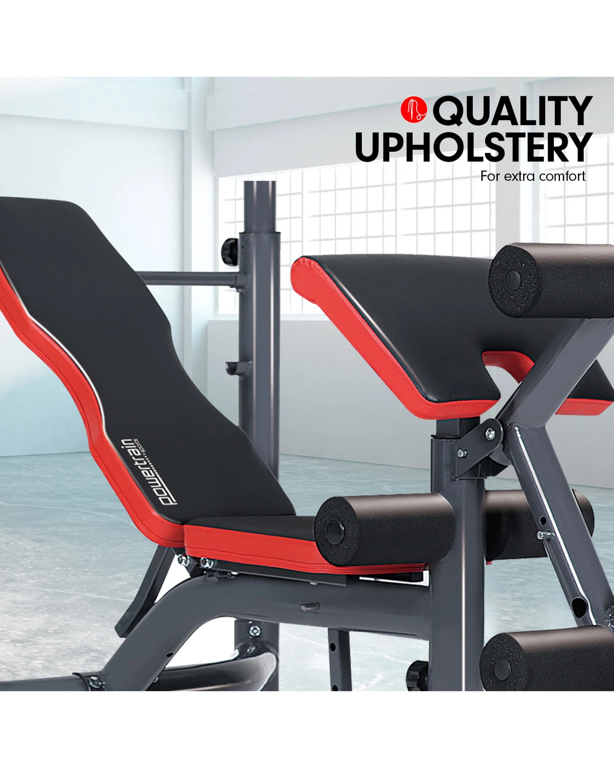 6 Powertrain Adjustable Weight Bench Home Gym Bench Press Exercise, 6 of 8