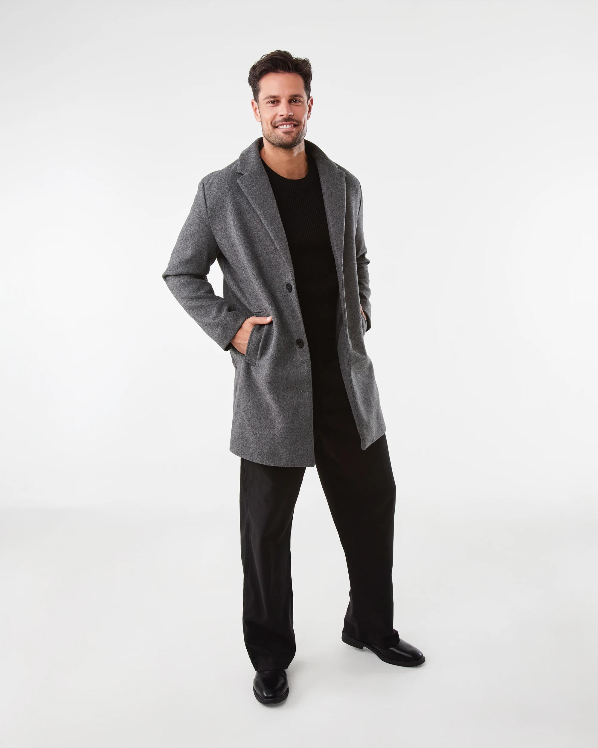 2 Smart Casual Coat Gry Chmrle, 2 of 6