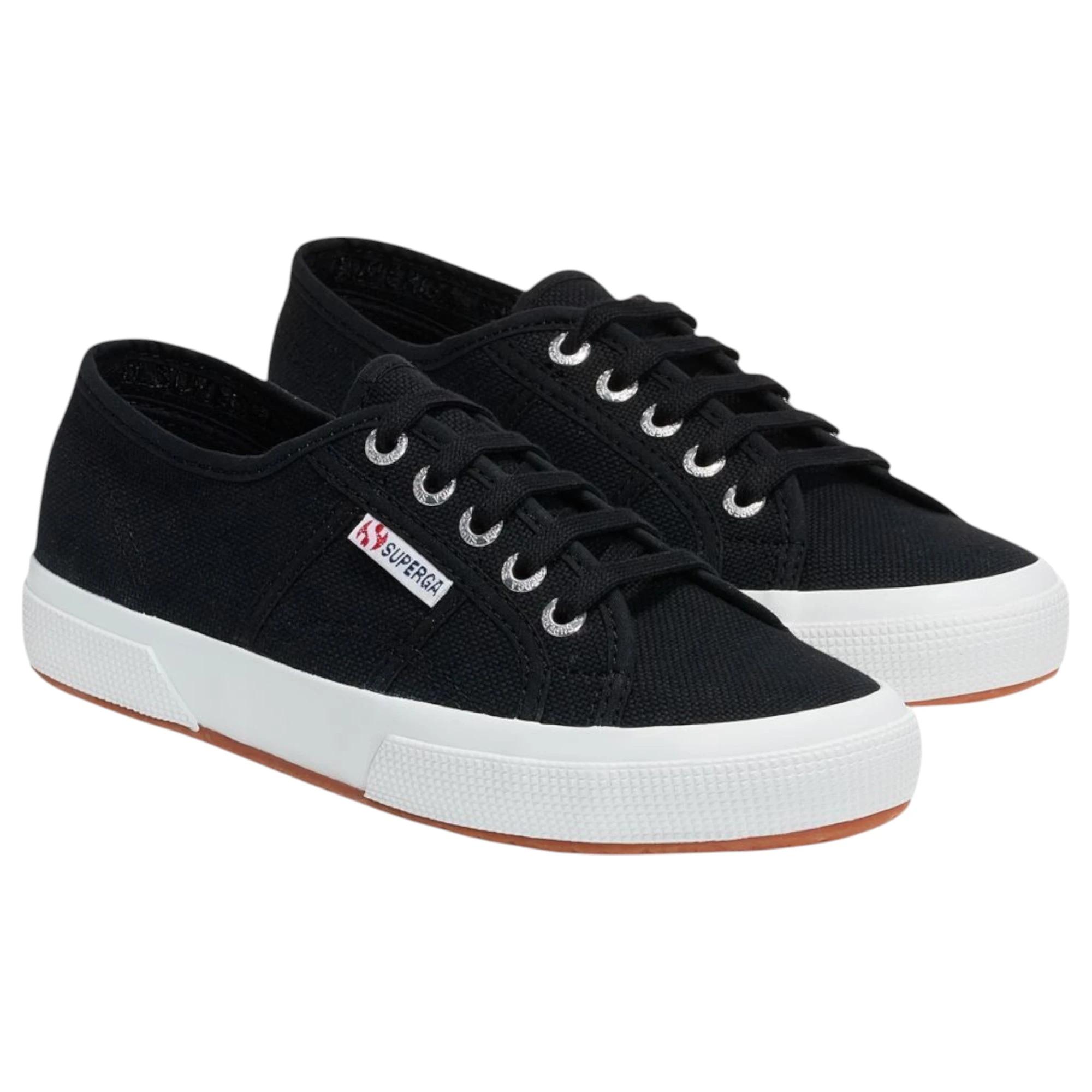 2 Superga Unisex 2750 Cotu Classic Black Casual Shoes Black/white, 2 of 7