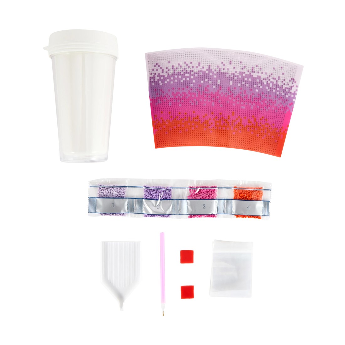 2 Sparkle Gem Art Plastic Tumbler - Ombre, 2 of 3