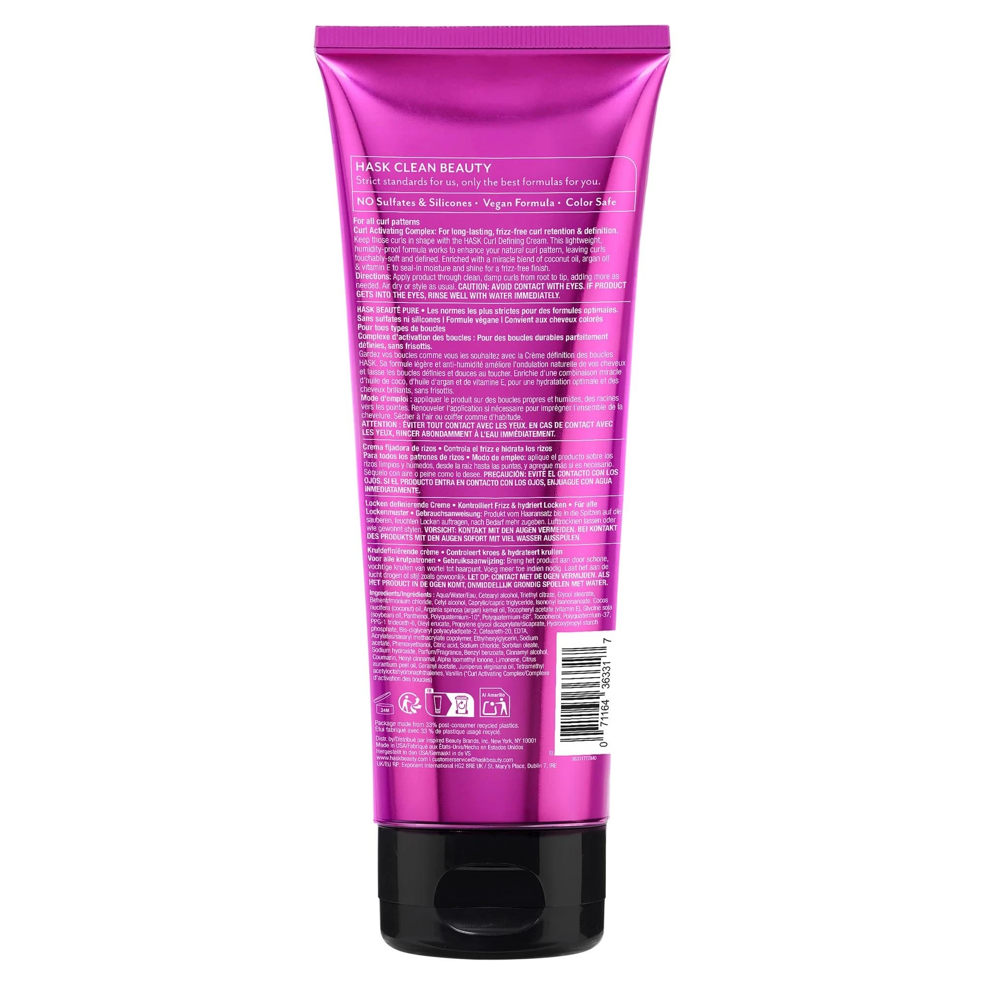 2 Target HASK Curl Care Curl Defining Cream, Coconut Oil Argan Oil & Vitamin E - 198ml - Multi, 2 of 7