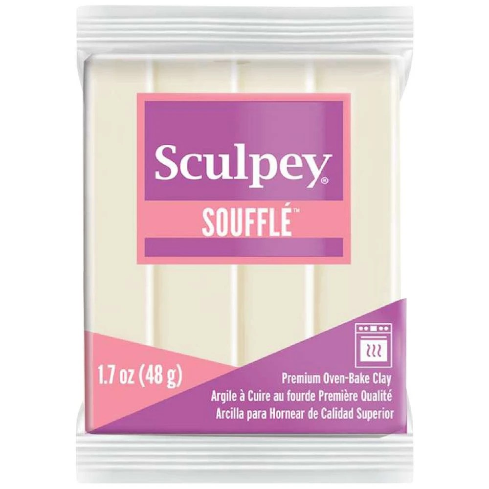 1 Sculpey Souffle Modelling Clay Ivory 48g, 1 of 3