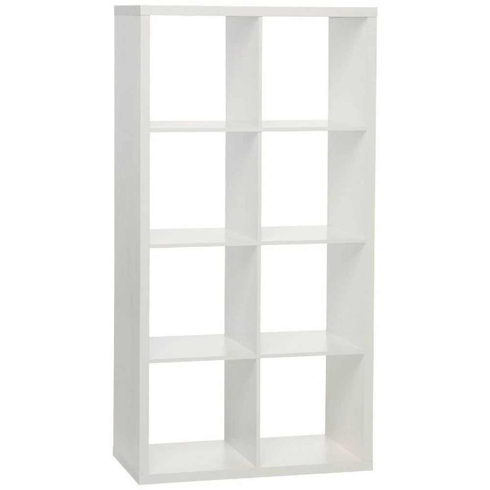 1 Horsen 8 Cube Bookcase White Shelves Home Office Storage, 1 of 6