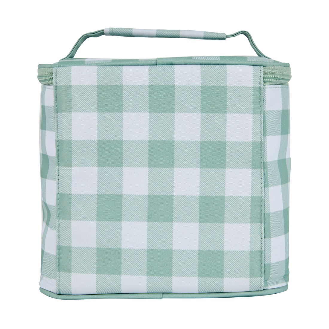 2 Green Check Top Loader Lunch Bag, 2 of 5