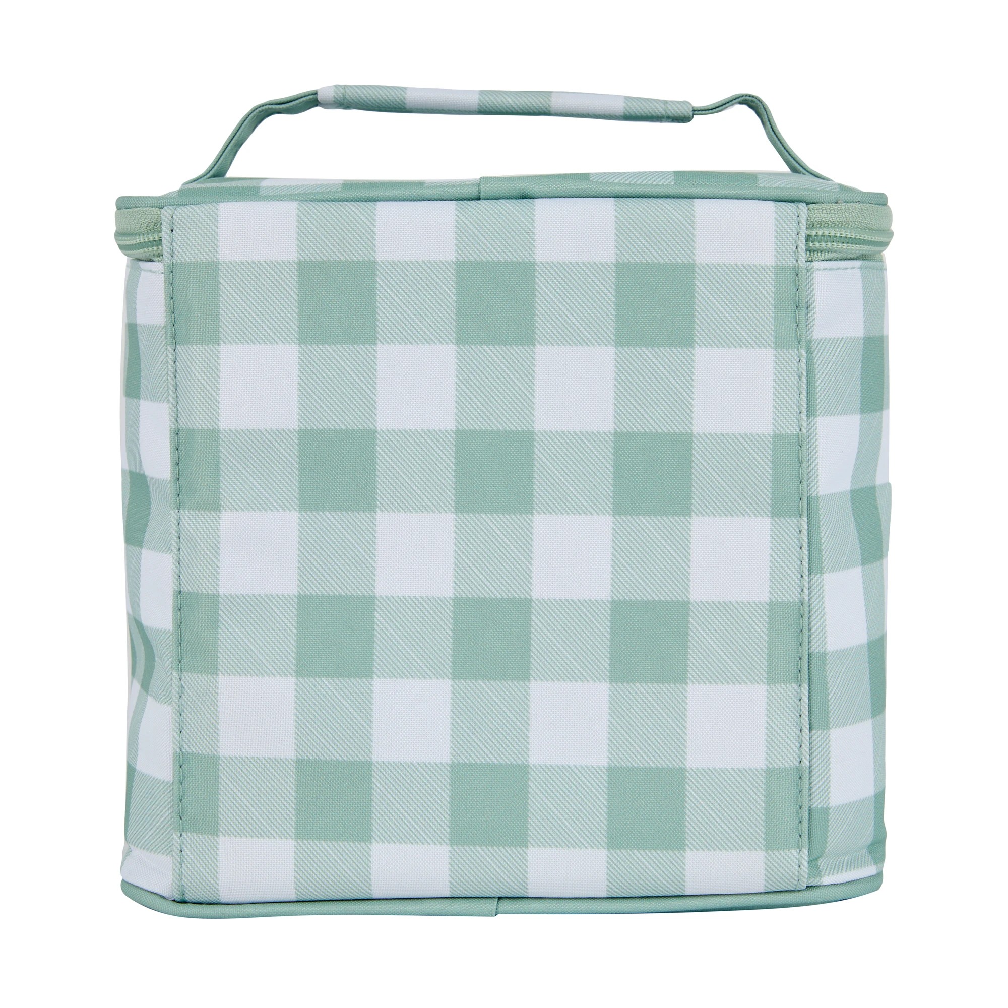 2 Green Check Top Loader Lunch Bag, 2 of 5