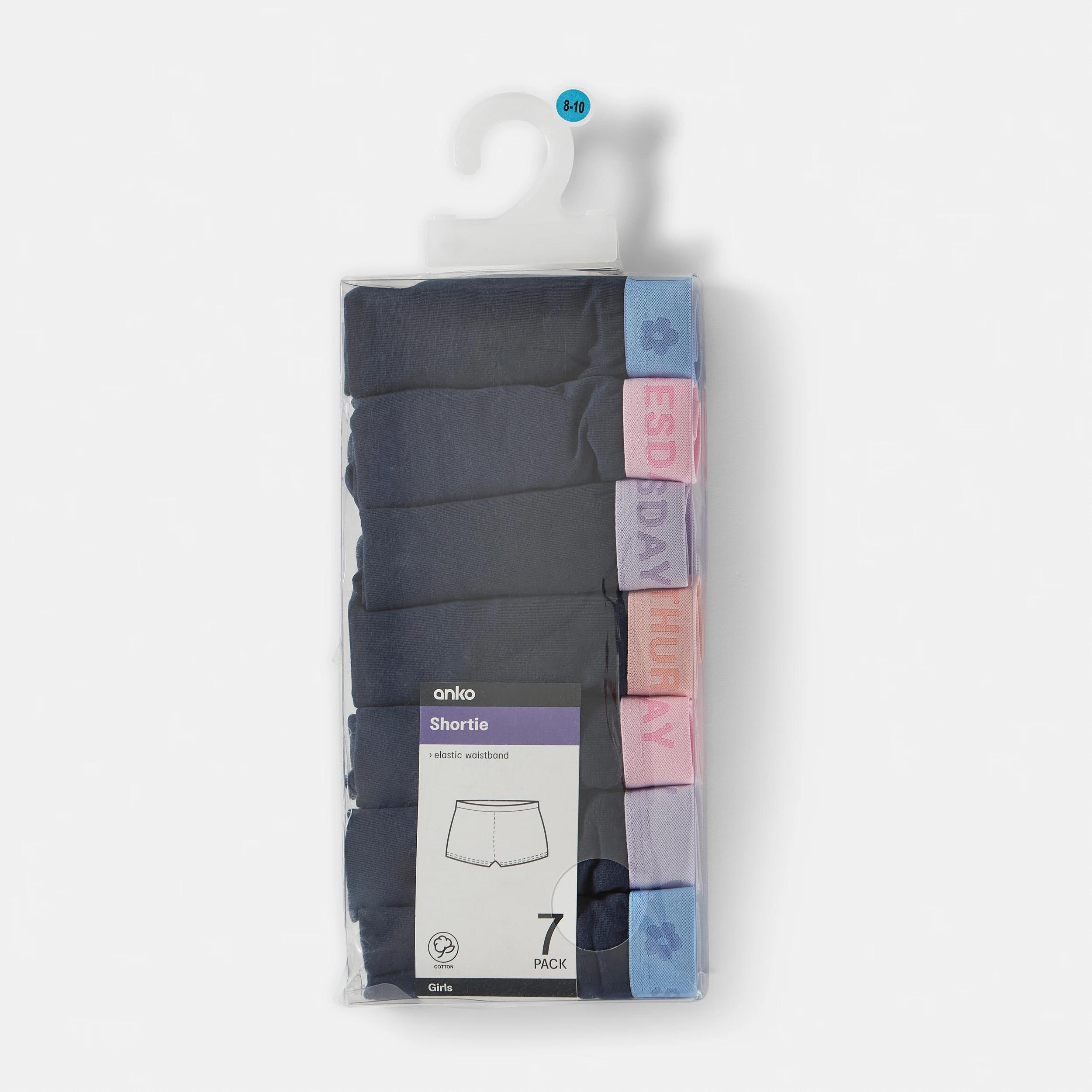 10 7 Pack Shorties NAVY PASTEL DAYS, 10 of 10