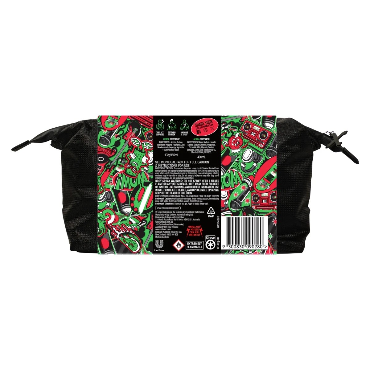 2 LYNX Africa The O.G. Duo Wash Bag Gift Set, 2 of 5