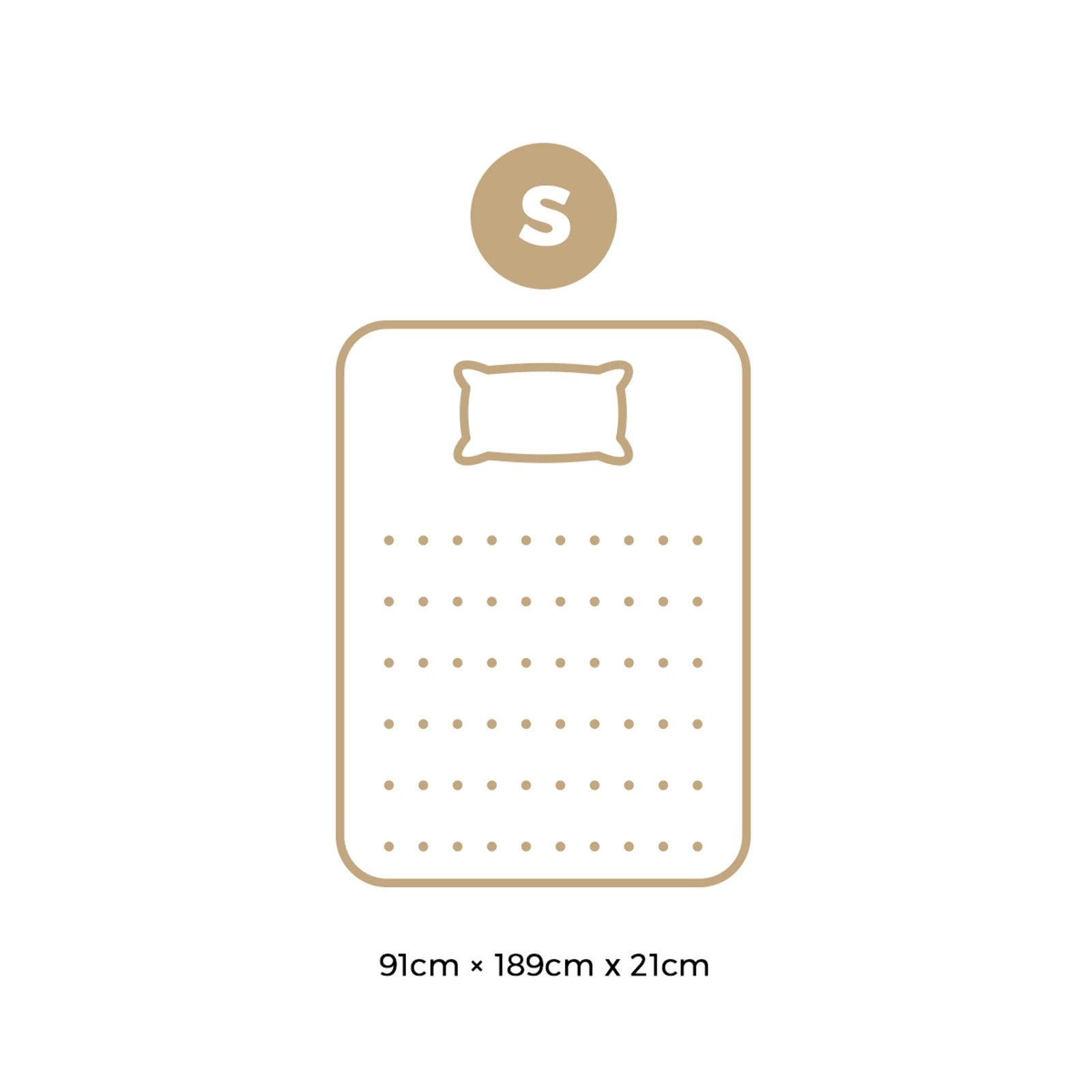 10 Bedra Bedding Single Mattress Bonnell Spring Tight Top Bed Medium Firm 21cm
 - Multi, 10 of 10