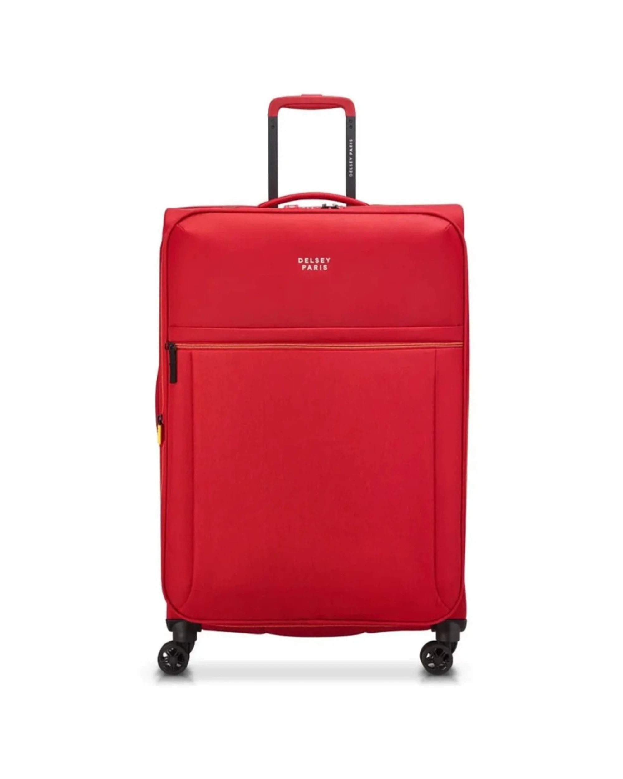 1 Delsey Luggage Brochant 3 Large 78cm Expandable Travel Luggage Suitcase TSA Lock - Red, 1 of 7