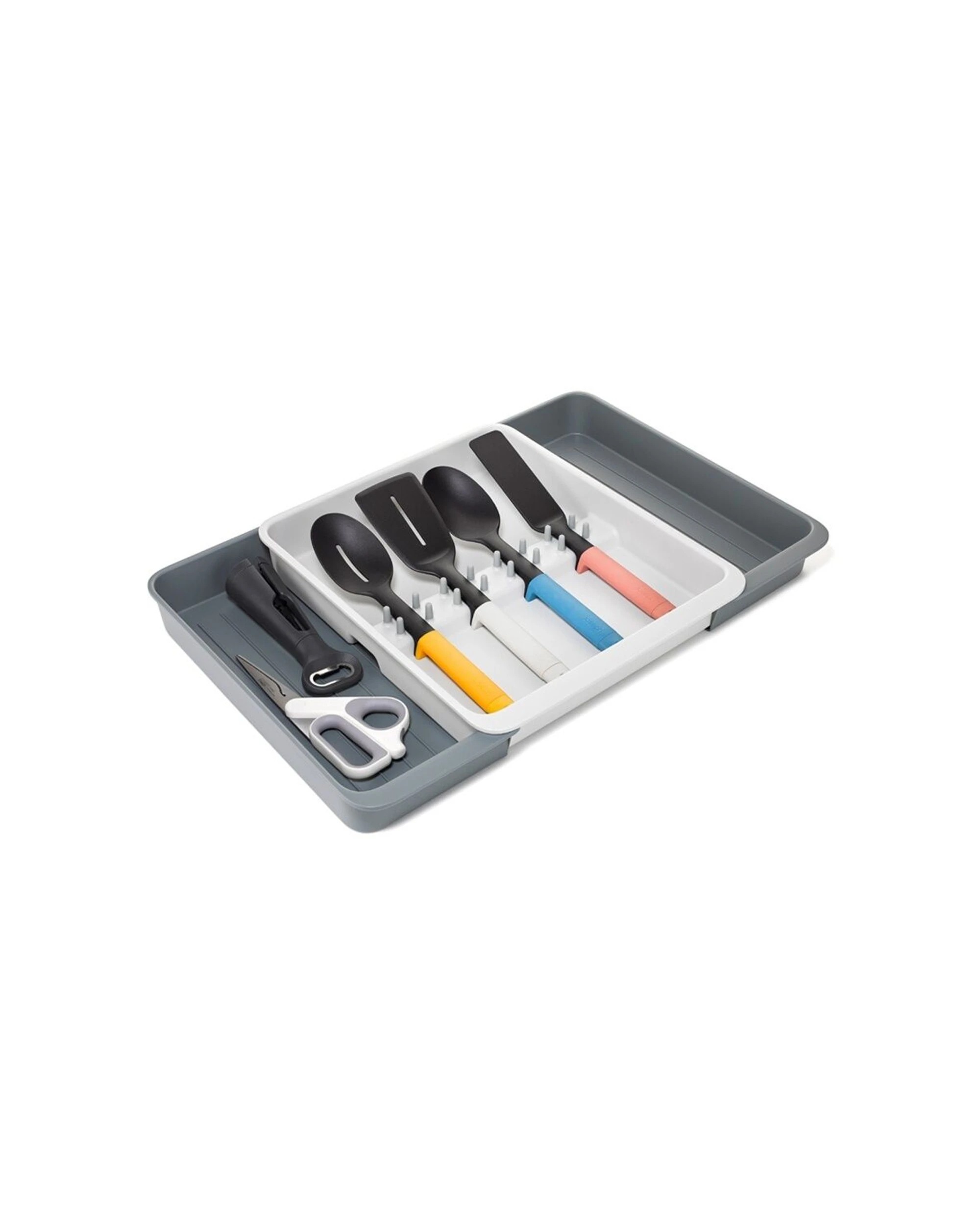2 Joseph Joseph DrawerStore Expanding Utensil Tray Kitchen Storage Organiser Stone - Beige, 2 of 7