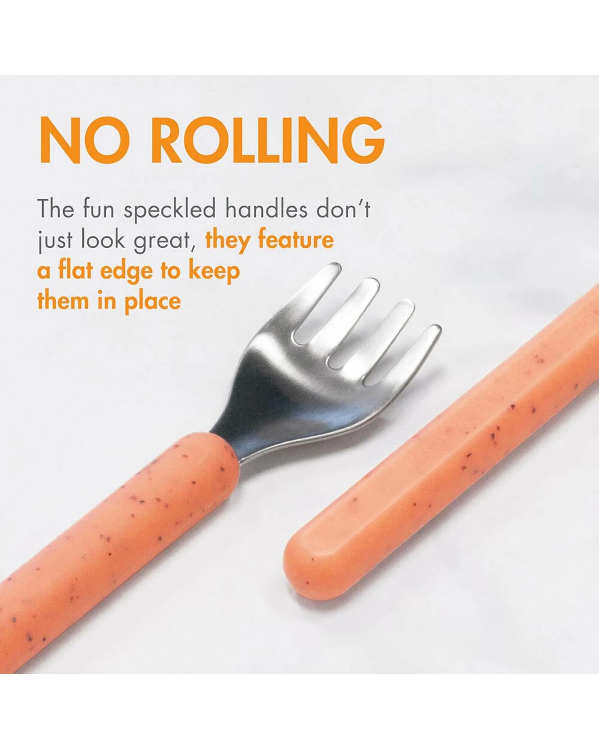 3 Boon 6pc Chow Toddler Stainless Steel Utensils Mint Navy Set - Multi, 3 of 5