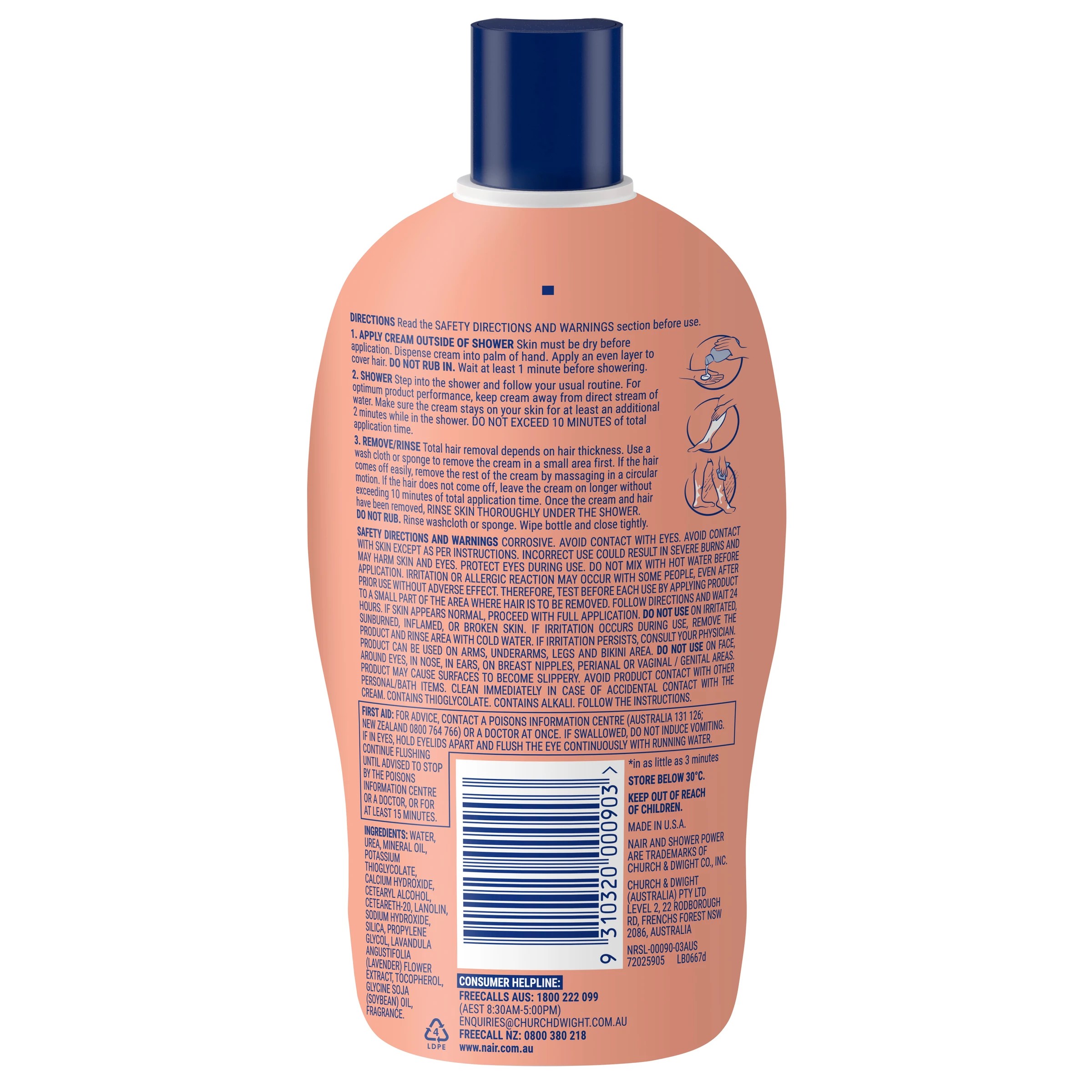 2 Nair Shower Power Max Hair Removal Cream, 2 of 10