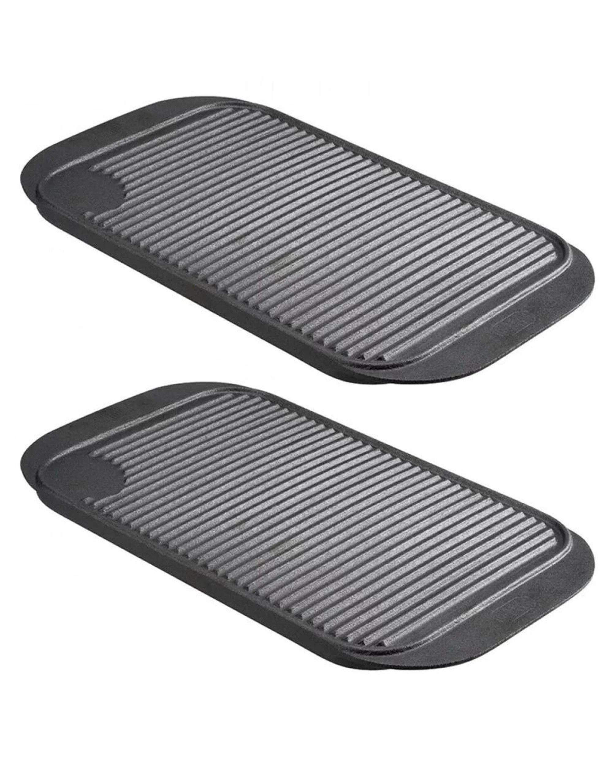 1 Pyrolux Pyrocast 44 x 27cm Rectangle Grill Tray  Set of 2, 1 of 2
