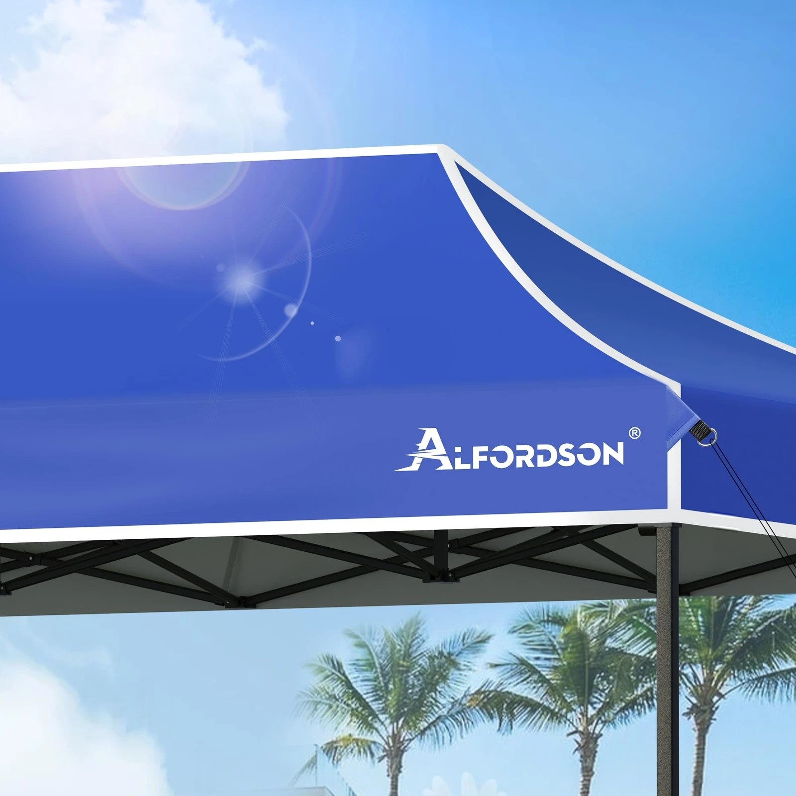 5 Alfordson Gazebo 3x4.5m Pop Up Marquee Canopy - Blue, 5 of 10