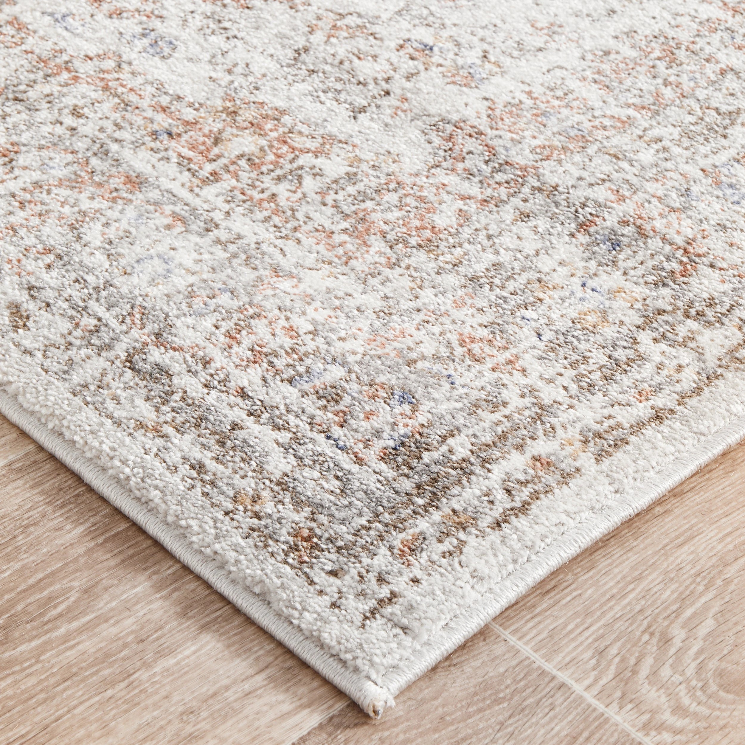 5 Common Ground Rugs Elite Lorissa 400x80cm - Large Runner Rug - White, 5 of 9