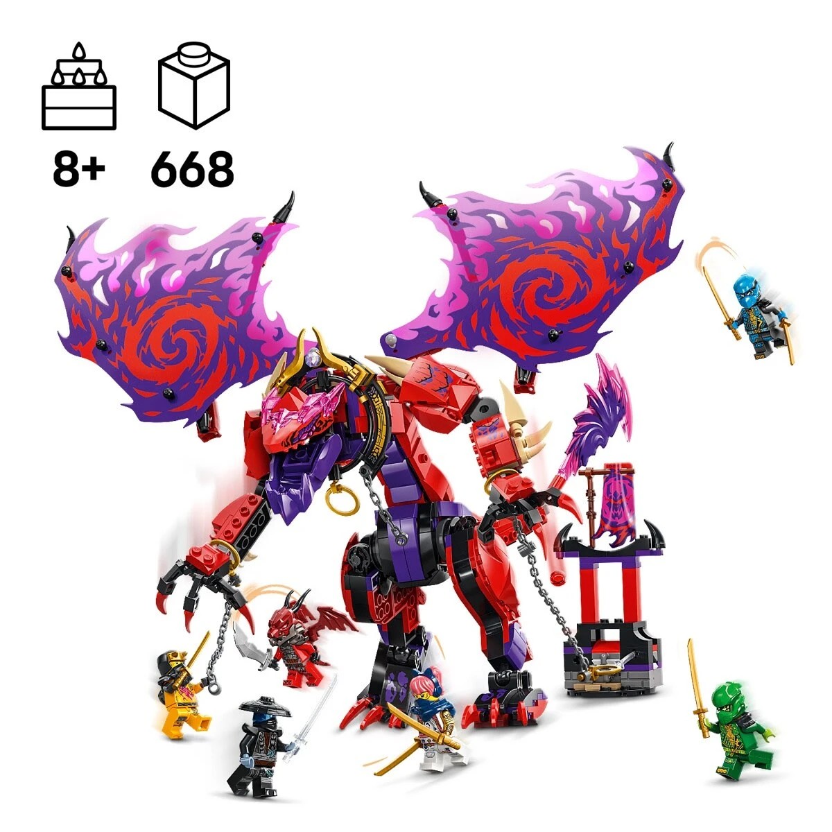 7 LEGO NINJAGO Thunderfang Dragon of Chaos 71832, 7 of 8