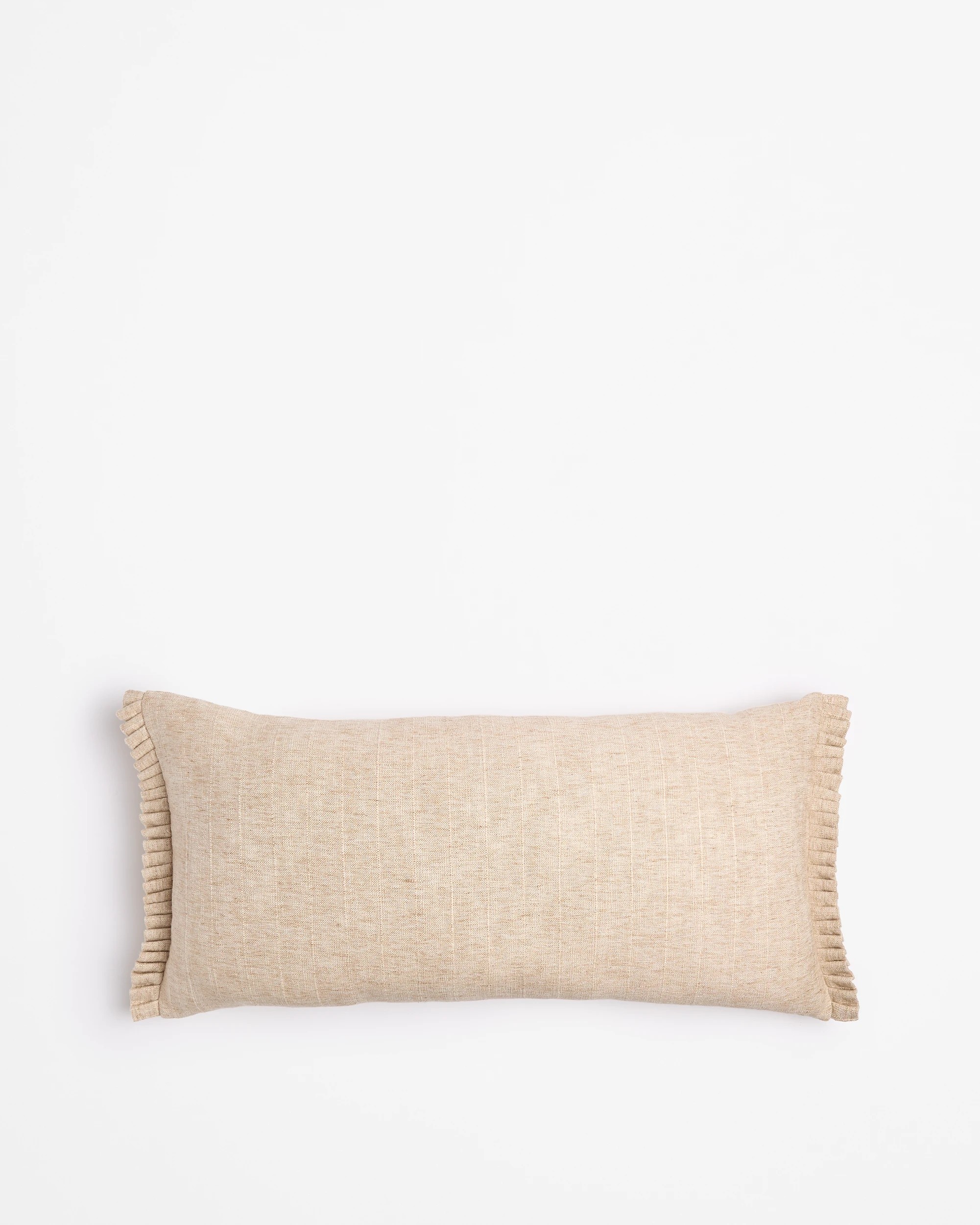 1 Target Jayde Pleated Breakfast Cushion - Natural, 1 of 2
