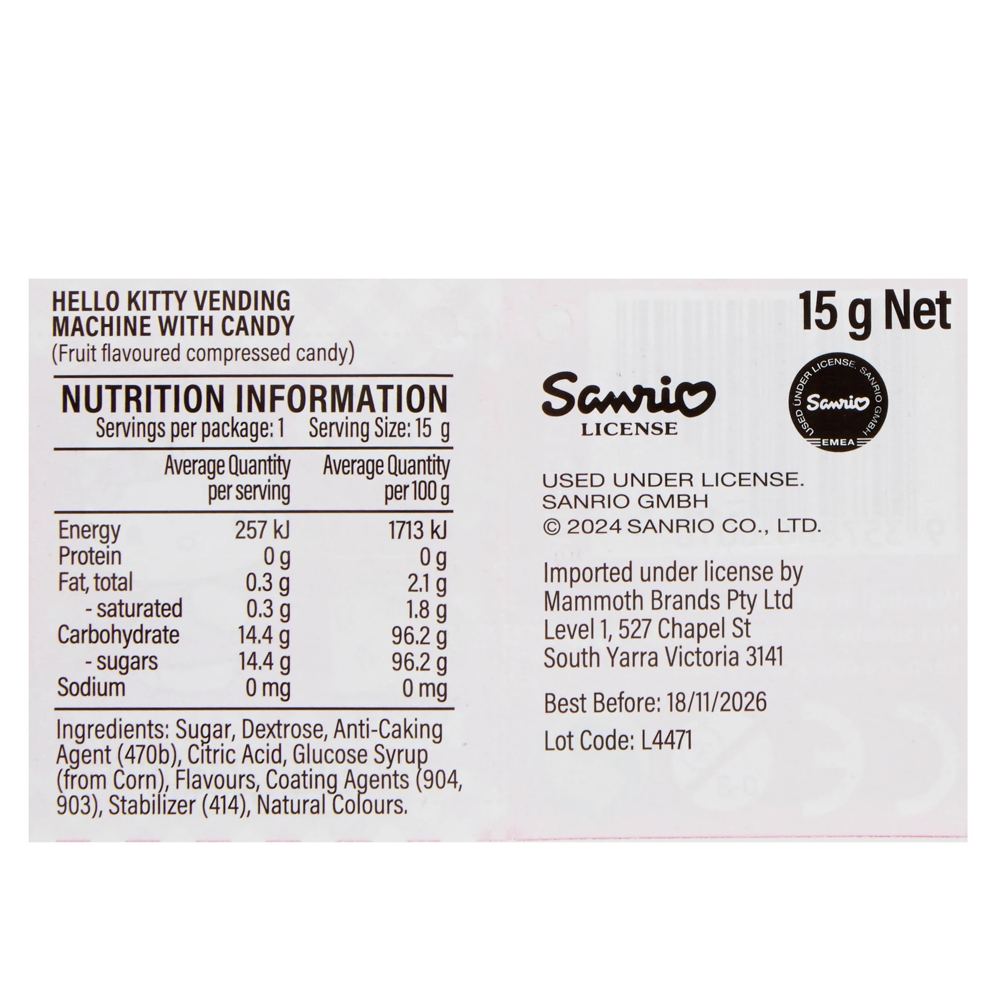 3 Hello Kitty Candy Vending Machine 15g, 3 of 3