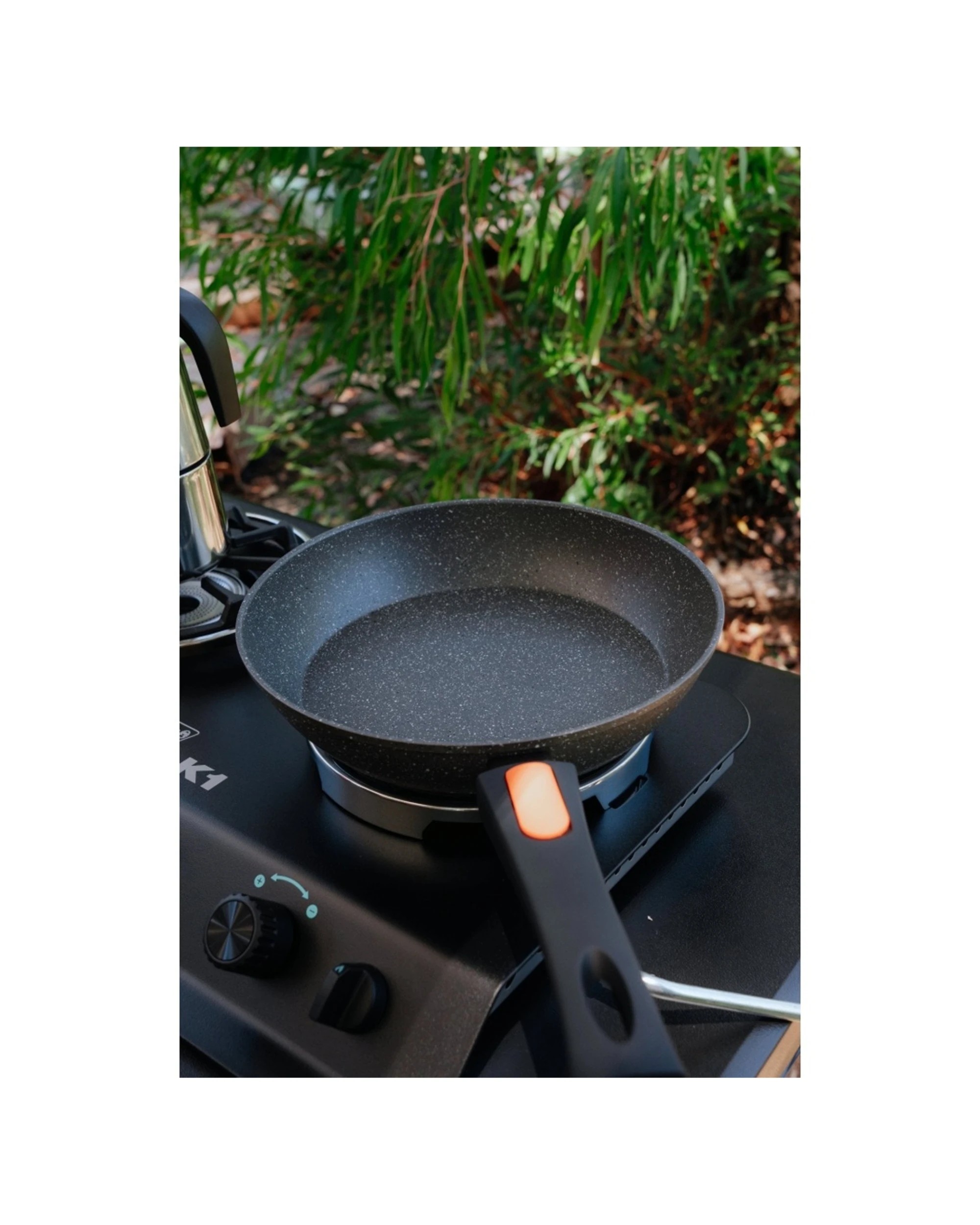 4 Wildtrak Compact Non-Stick Frypan With Detachable Handle For Camping - Black, 4 of 6