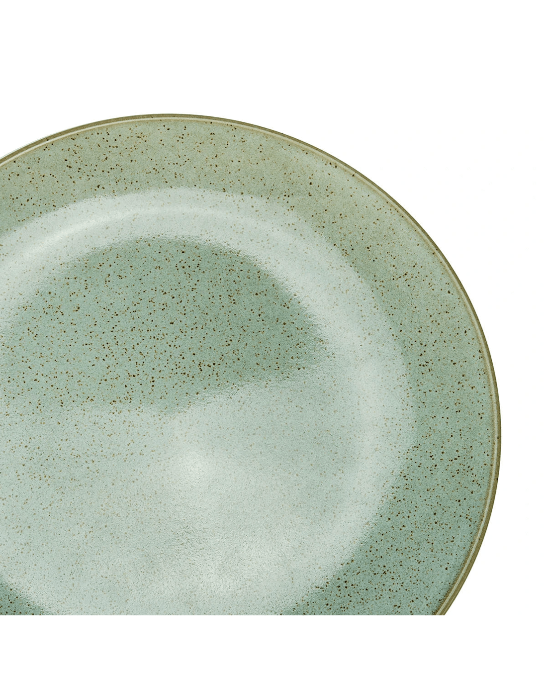 4 Green Glazed Dinner Plate, 4 of 5