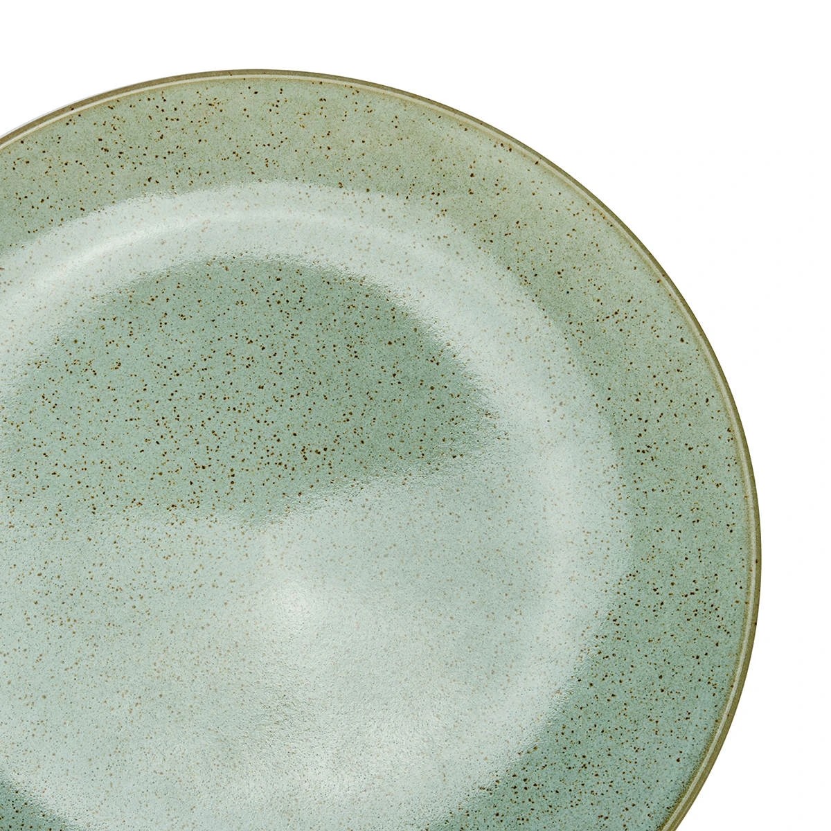 4 Green Glazed Dinner Plate, 4 of 5