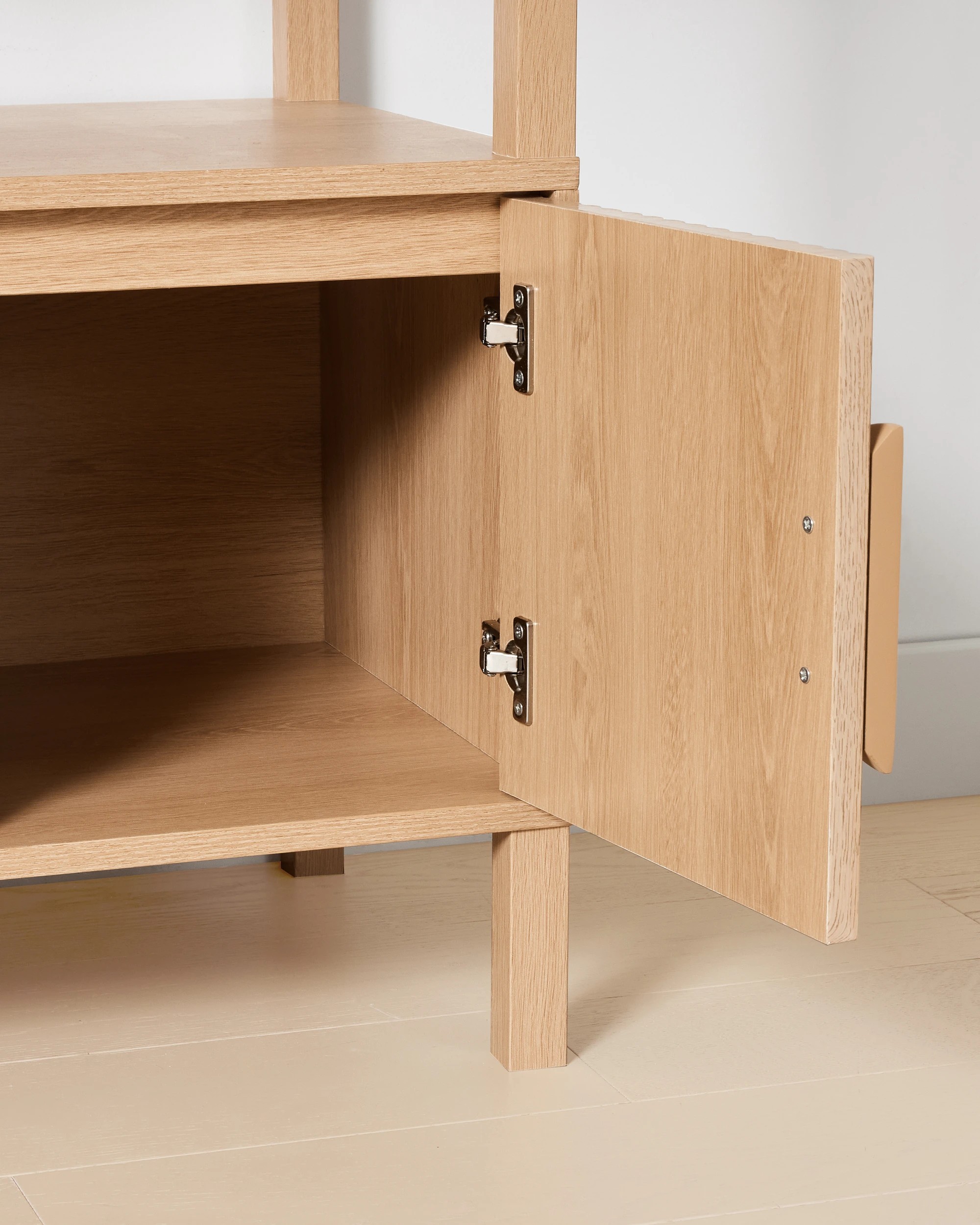 7 Ryan Wide Bookshelf with Doors - Oak, 7 of 7