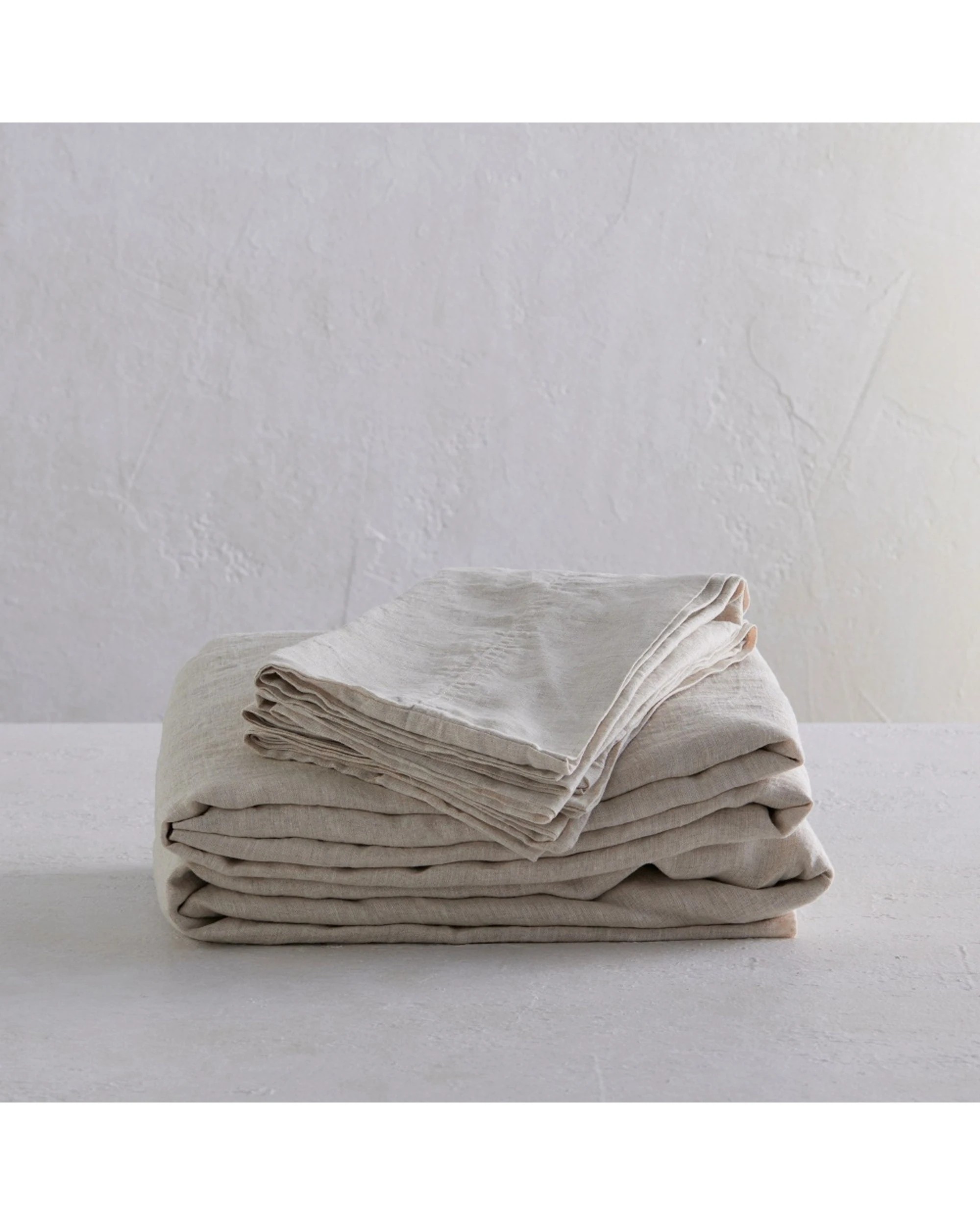 4 Bedding co Sheet Set 100% French Flax Linen Soft Breathable - Queen Bed - Natural, 4 of 5