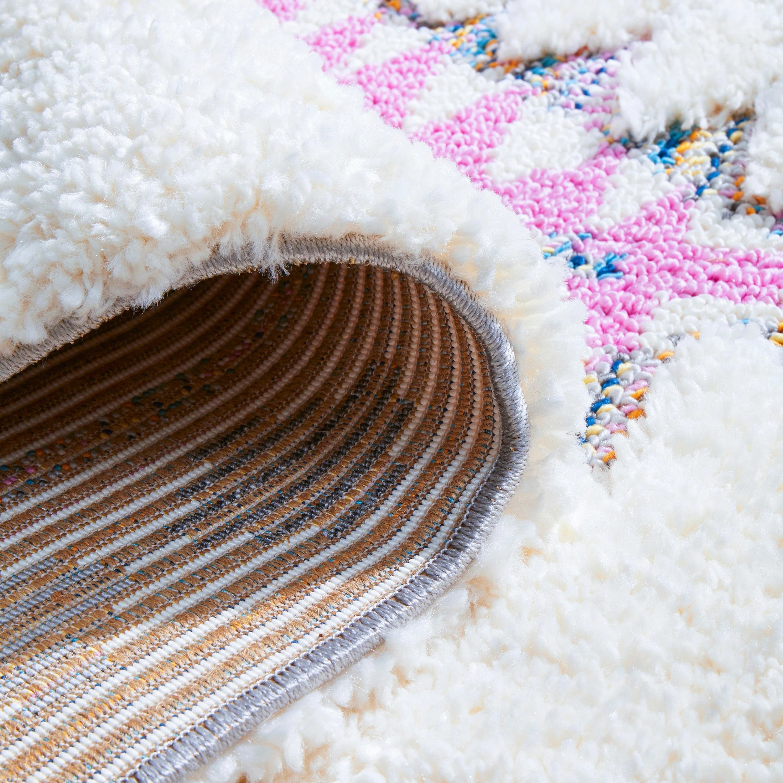 7 Common Ground Rugs Remy Layla 340x250cm - Extra Large Shag Rug - White, 7 of 7