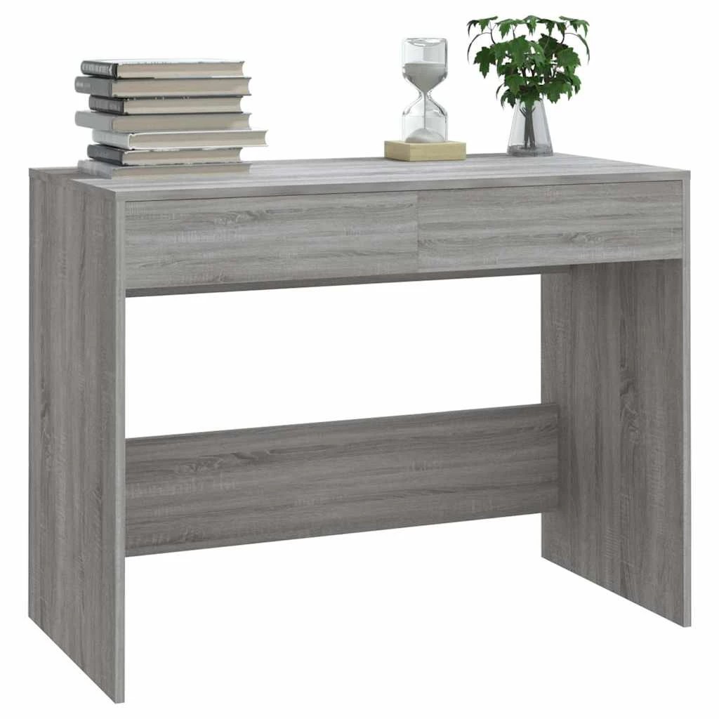 4 vidaXL Desk Ample Storage - Grey, 4 of 9