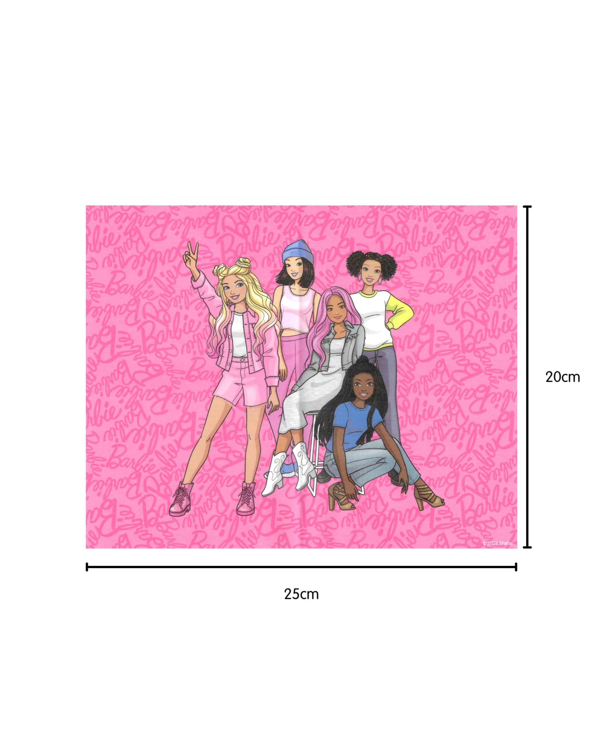 4 Design Group Barbie and Friends Grease Proof Paper Plate Tray Liners 8 Sheets, 4 of 5