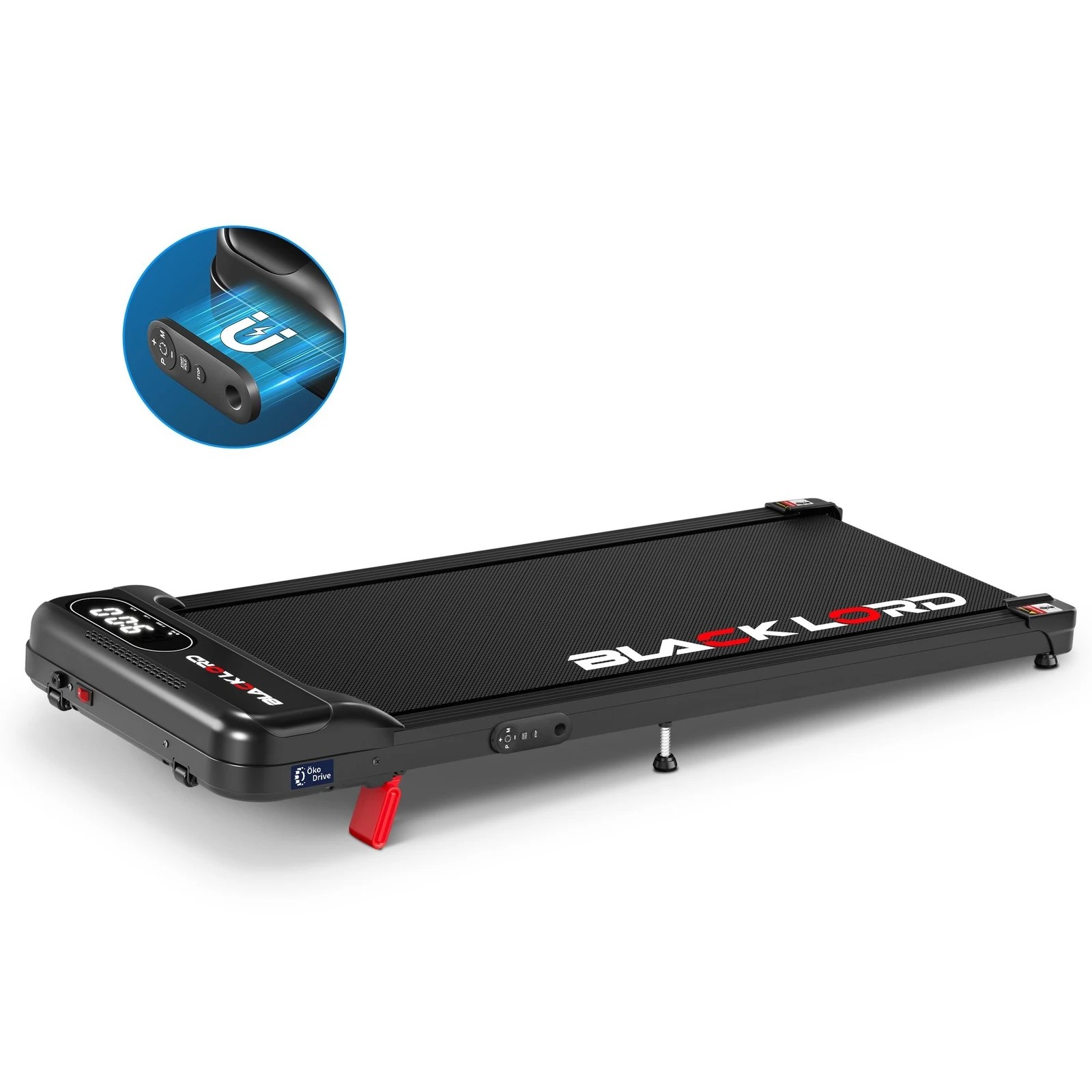 1 Black Lord Treadmill Electric Walking Pad Incline Home Gym Magnetic Remote - Black, 1 of 10