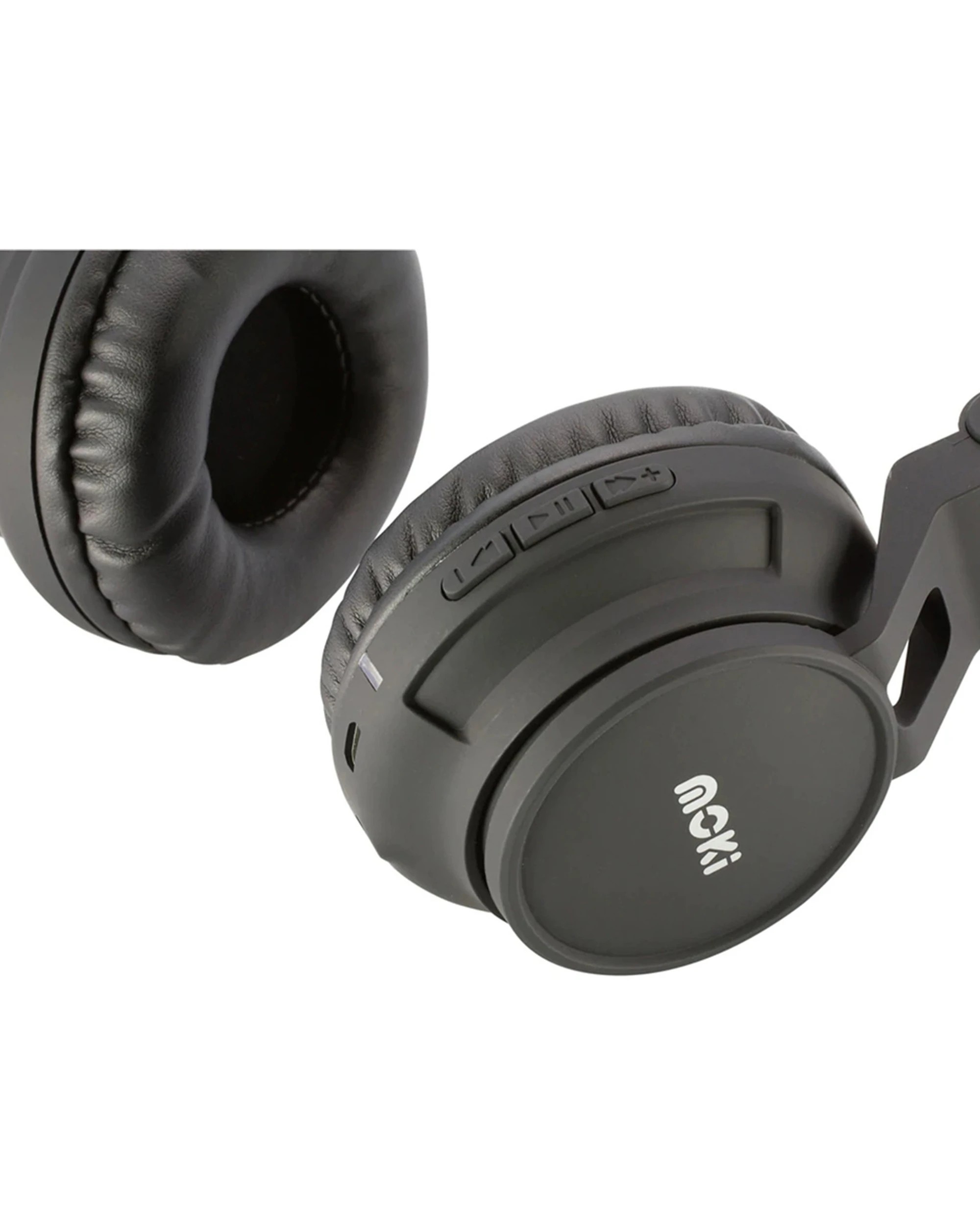 6 Moki Exo Bluetooth Headphones Wireless Control Mic Dual-Use - Black, 6 of 6