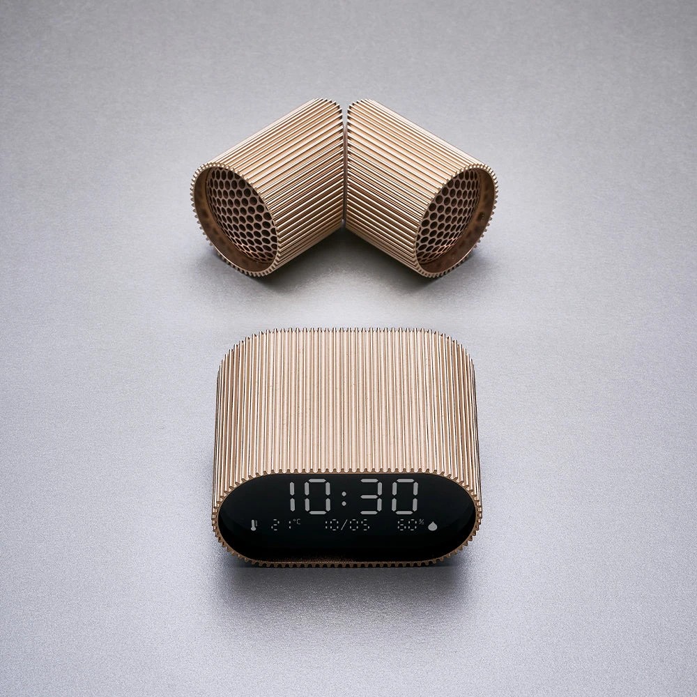 6 Lexon Ray Set Of Magnetic Bluetooth Speakers - Gold, 6 of 6