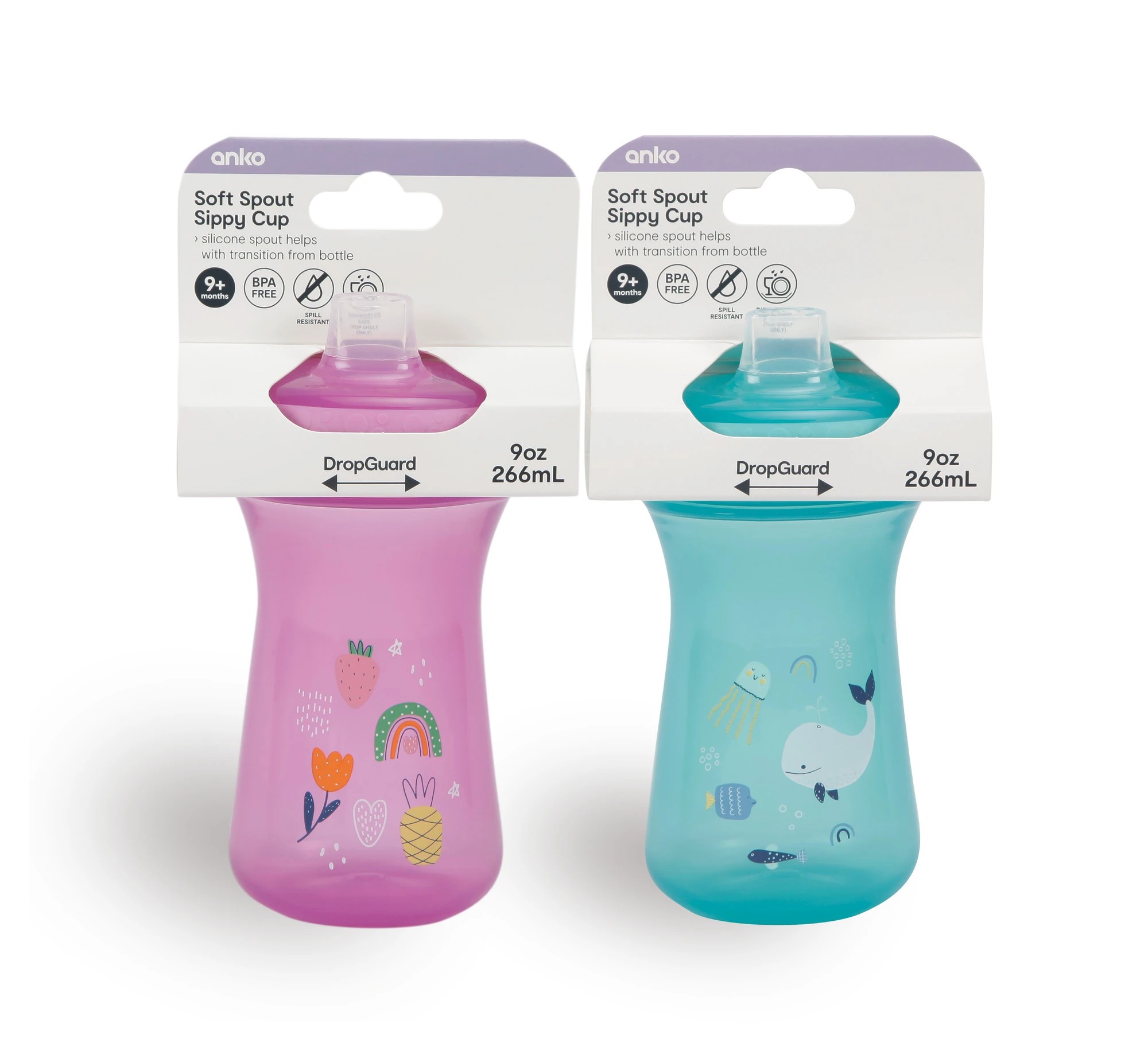 4 Soft Spout Sippy Cup - Assorted, 4 of 4