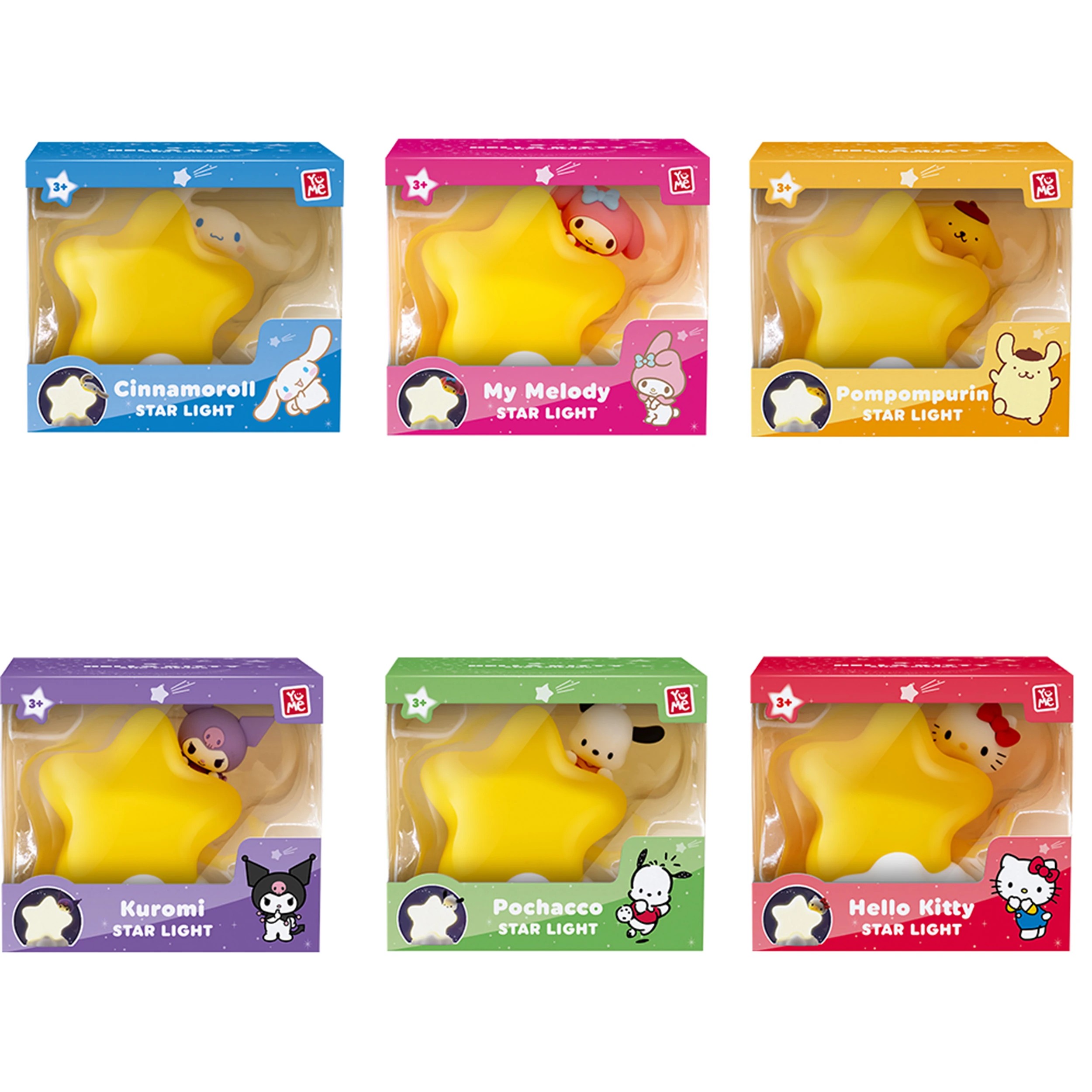 1 Hello Kitty and Friends Bedside Light Star Series - Assorted - Multi, 1 of 10