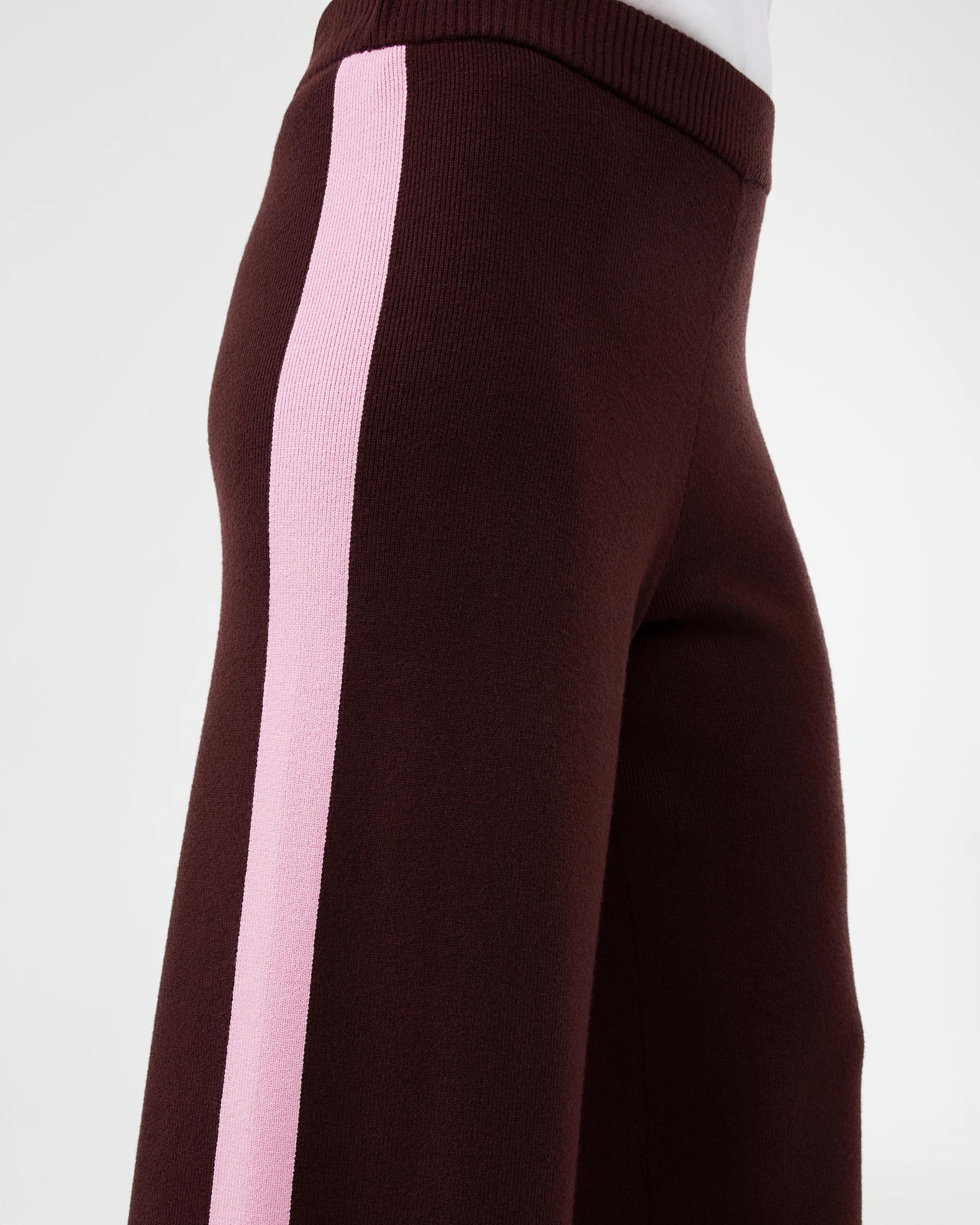 5 Side Stripe True Knit Pants Choc Plum, 5 of 5