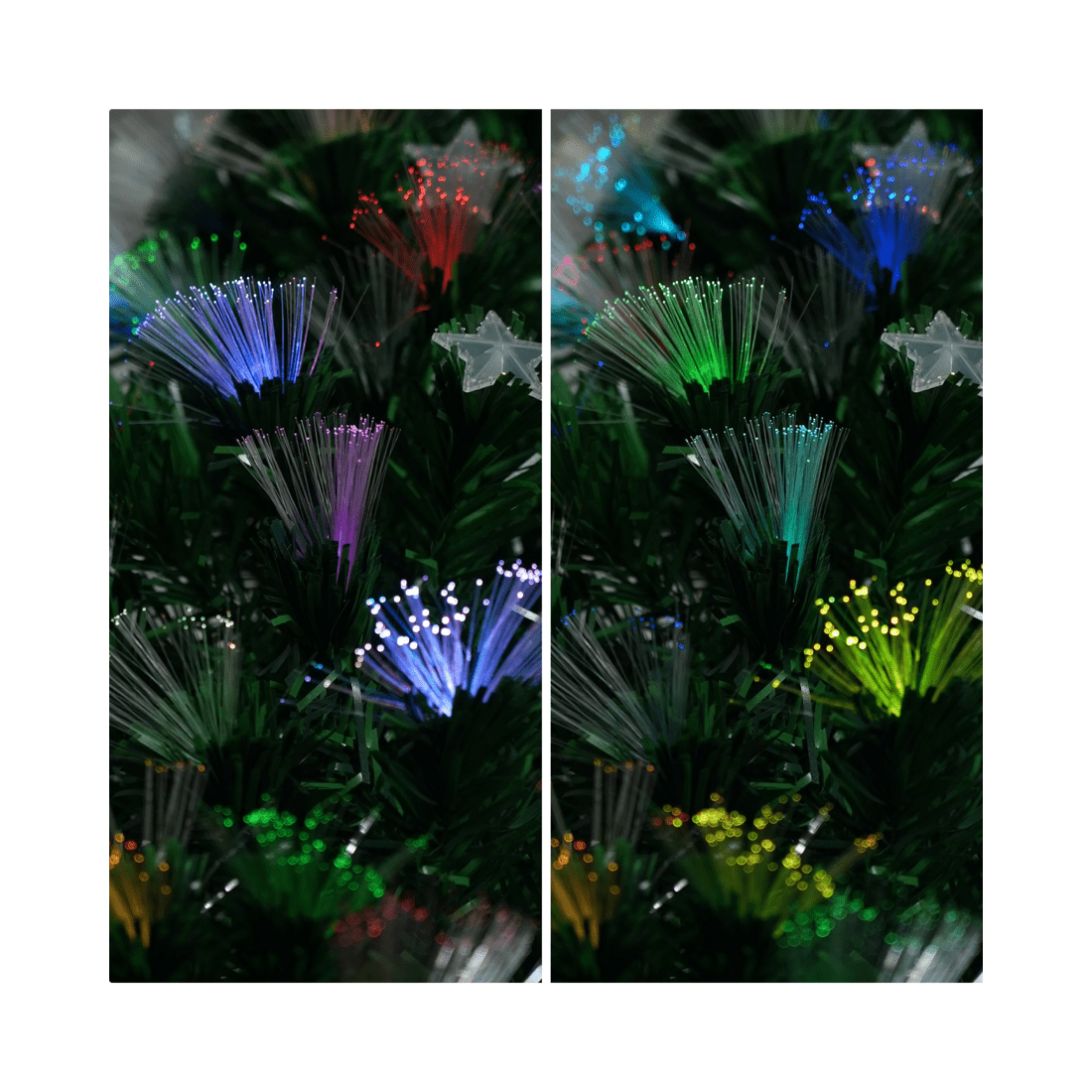 8 Christabelle 1.5m Enchanted Pre Lit Fibre Optic Christmas Tree Stars, 8 of 10