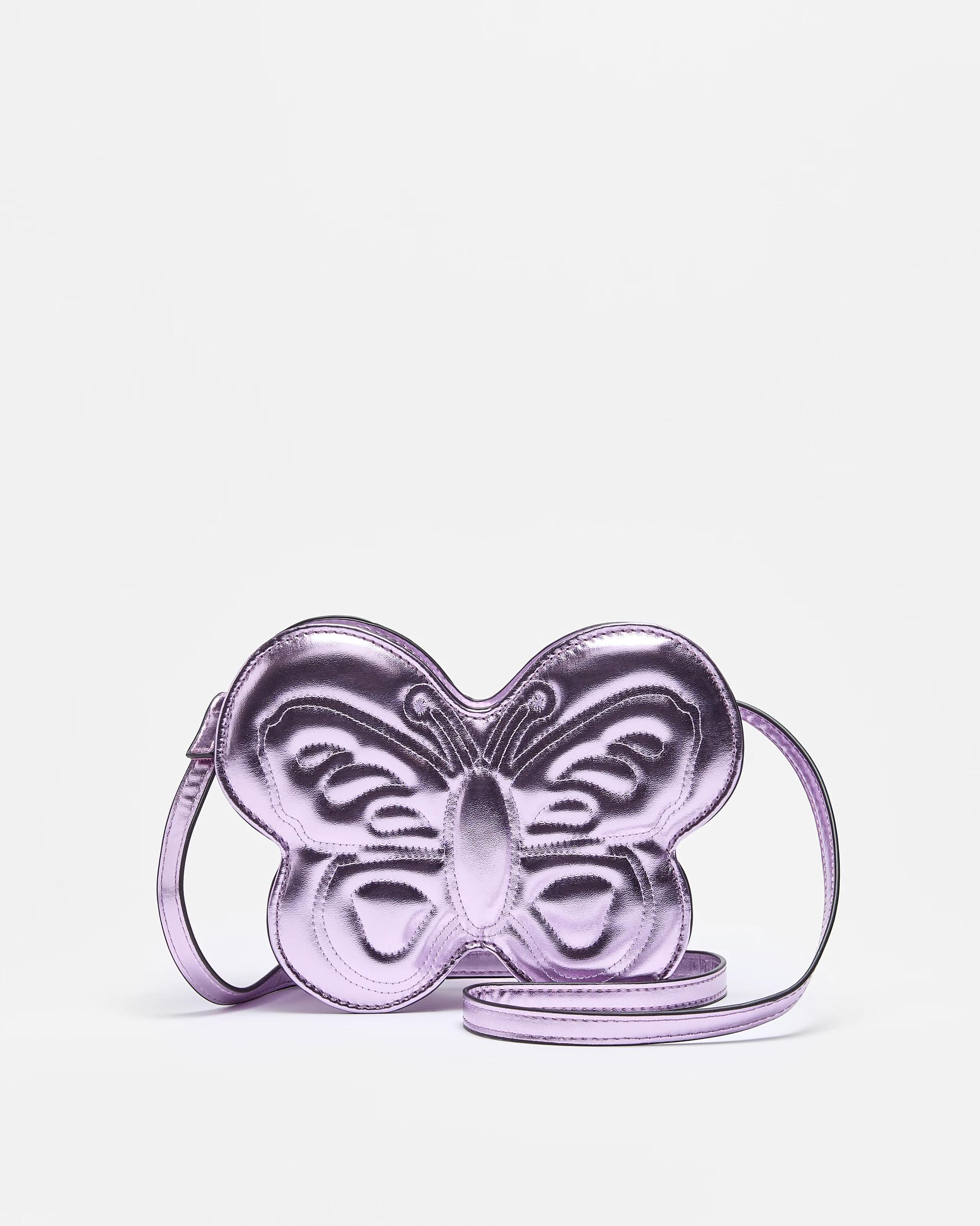 1 Target Kids Metallic Butterfly Crossbody Bag PINK, 1 of 1