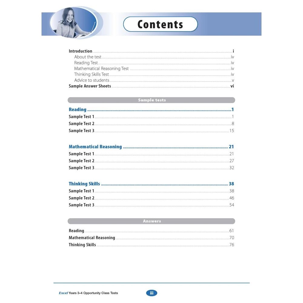 2 Excel Opportunity Class Tests Years 3-4, 2 of 7